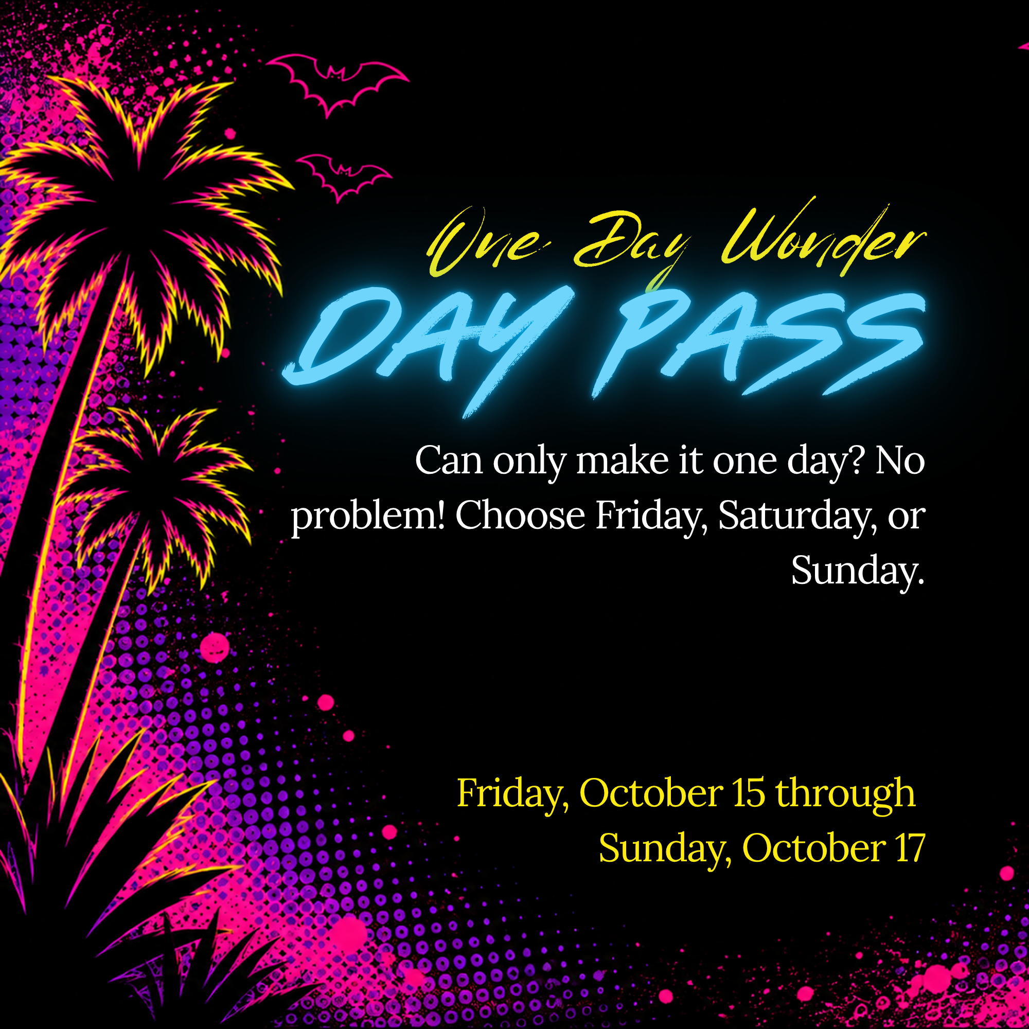 One Day Wonder Day Pass