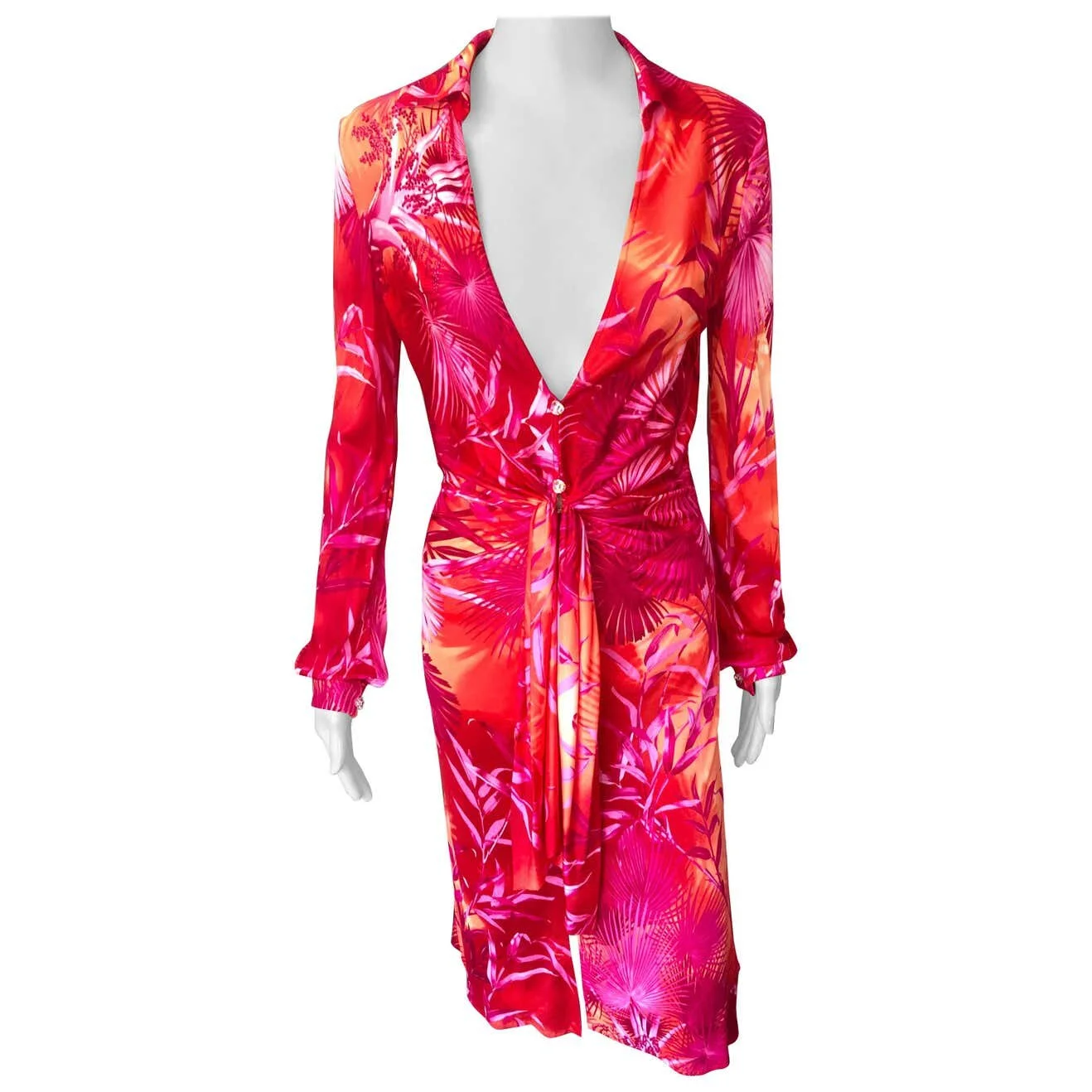 knee length dresses for ladies Versace Wild Barocco Dress – David Lawrence
