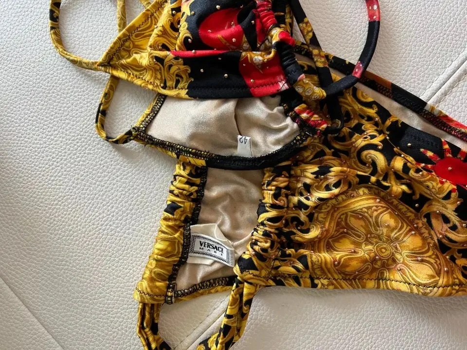 Gianni Versace S/S 1992 Baroque Embellished Two-Piece Bikini