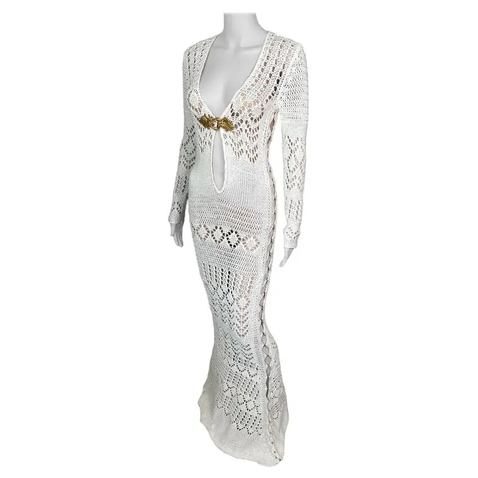 emilio pucci evening dresses Emilio Pucci Earth Tones Sheer Mesh Maxi Dress main image 0