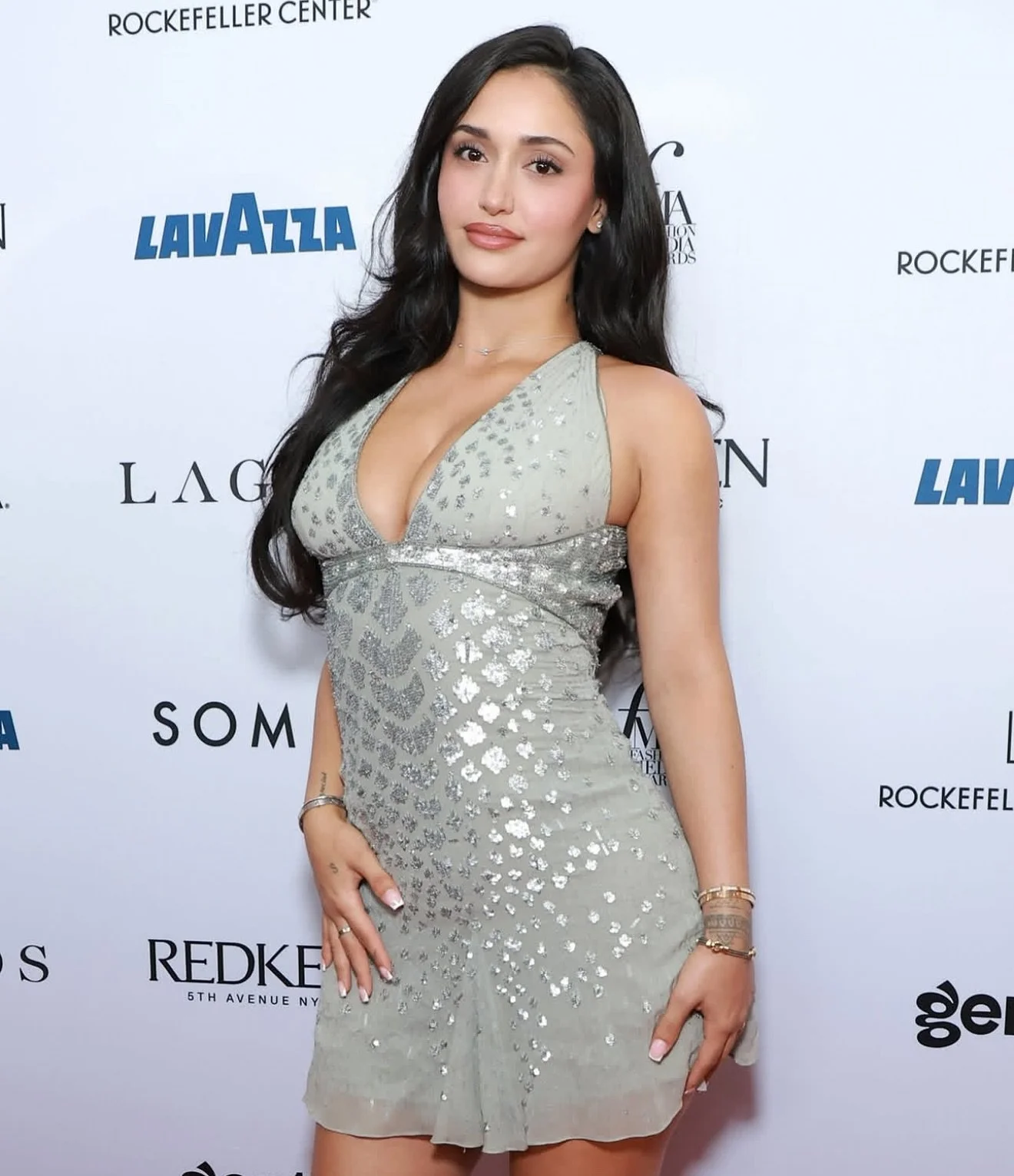 Always shining @leahkateb wears Spring 2009 Roberto Cavalli dress purchased from @opulentaddict for @dailyfrontrow 12th Annual Fashion Media Awards last night! Styled by @timothyluke_ ! As always perfect coordination by Timothy, dress was picked up f