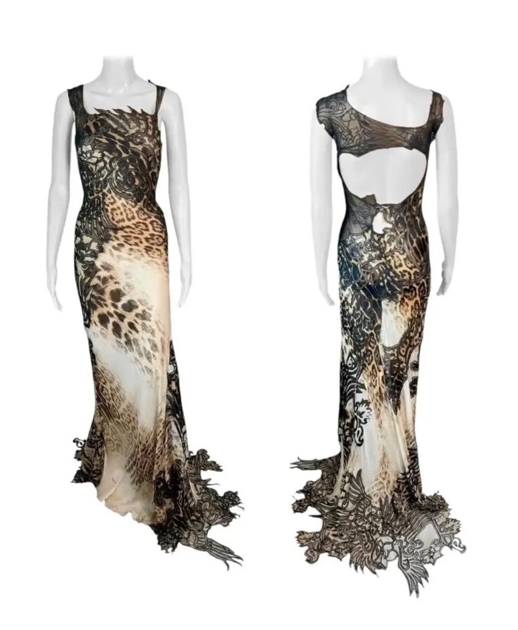 Roberto Cavalli S/S 2002 Runway Sheer Leopard Lace Tattoo Evening Dress Gown

Available now @opulentaddict
.
.
.
.
.
#evaherzigova #delfinebafort #runway #robertocavalli #vintage #dress #style #outfit #instafashion #instastyle #look #fashion #beautif