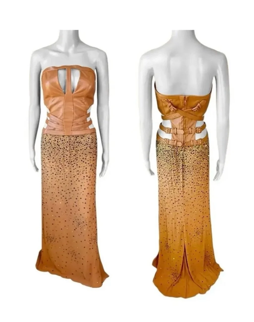 Gianni Versace F/W 2001 Runway Leather Corset Bandage Crystal Sheer Dress Gown 

Available now @opulentaddict 
.
.
.
.
#versace #gianniversace #winnieharlow #carolineribeiro #opulentaddict @opulentaddict