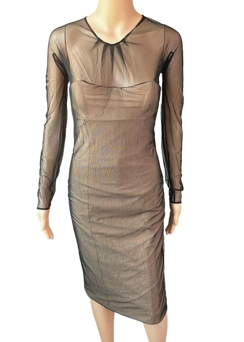 black mesh dress cover up Mermaid Mesh Coverup Dress