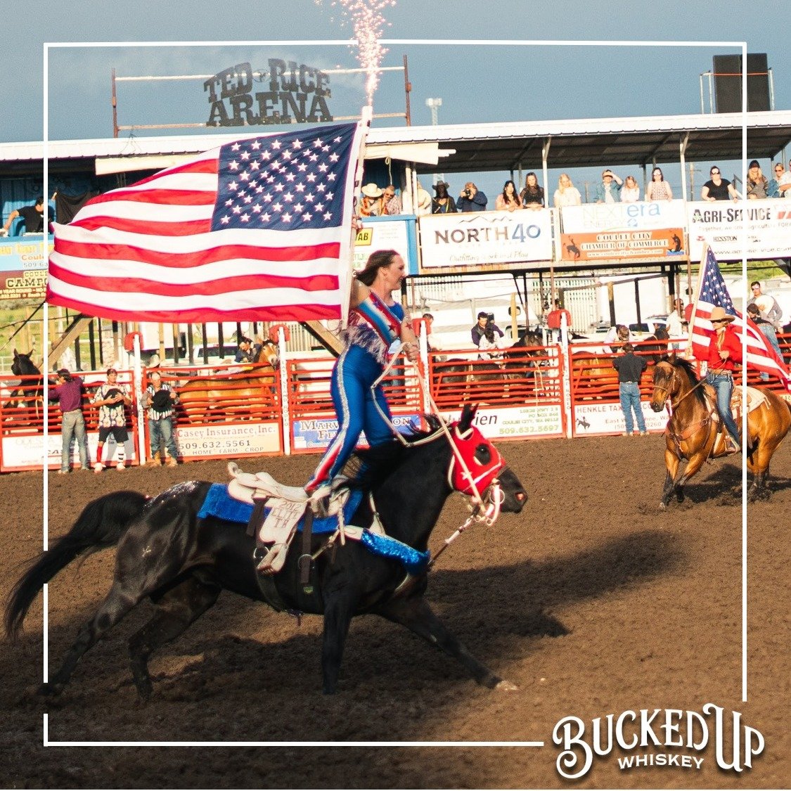 It&rsquo;s official: The 2024 whiskey sponsor for the 🇺🇸 American @westernstatesranchrodeo is once again a 🇨🇦 Canadian whiskey. WTF?! If you want a whiskey sponsor that creates jobs for Americans, give us a call next year.

#madeinusa #BuckedUpWh