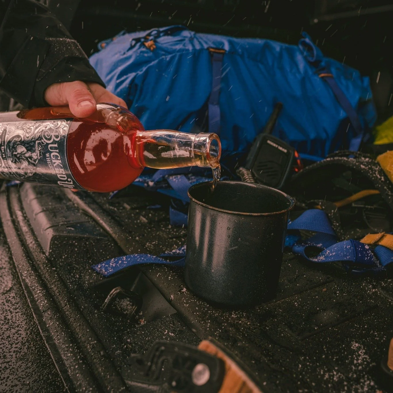 Snow falling. Gear loaded. Whiskey poured.
When the mountains call, we answer Bucked Up. ❄️🥃
Adventure tastes better with a little rebellion.

#BuckedUpWhiskey #WhiskeyLife #WhiskeyLovers #AdventureCulture #MountainLife #WinterVibes #CampVibes #Whis