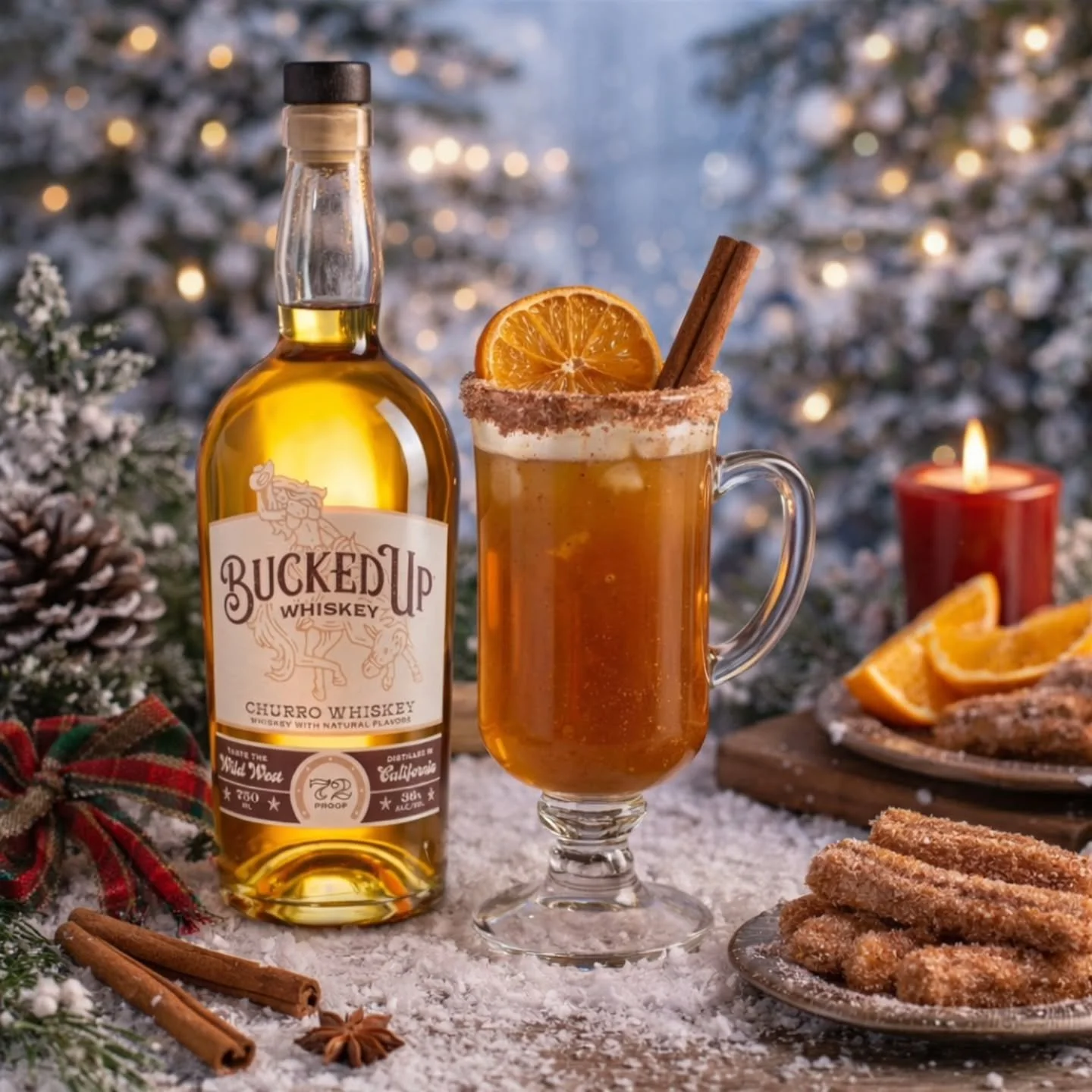 Holidays Were Made for Bucked Up Churro Whiskey 🎄🥃

Cold nights. Warm pours.
The cinnamon-sugar warmth of Bucked Up Churro Whiskey is everything the holidays should taste like.

From fireside sips to festive cocktails, this is the bottle that turns