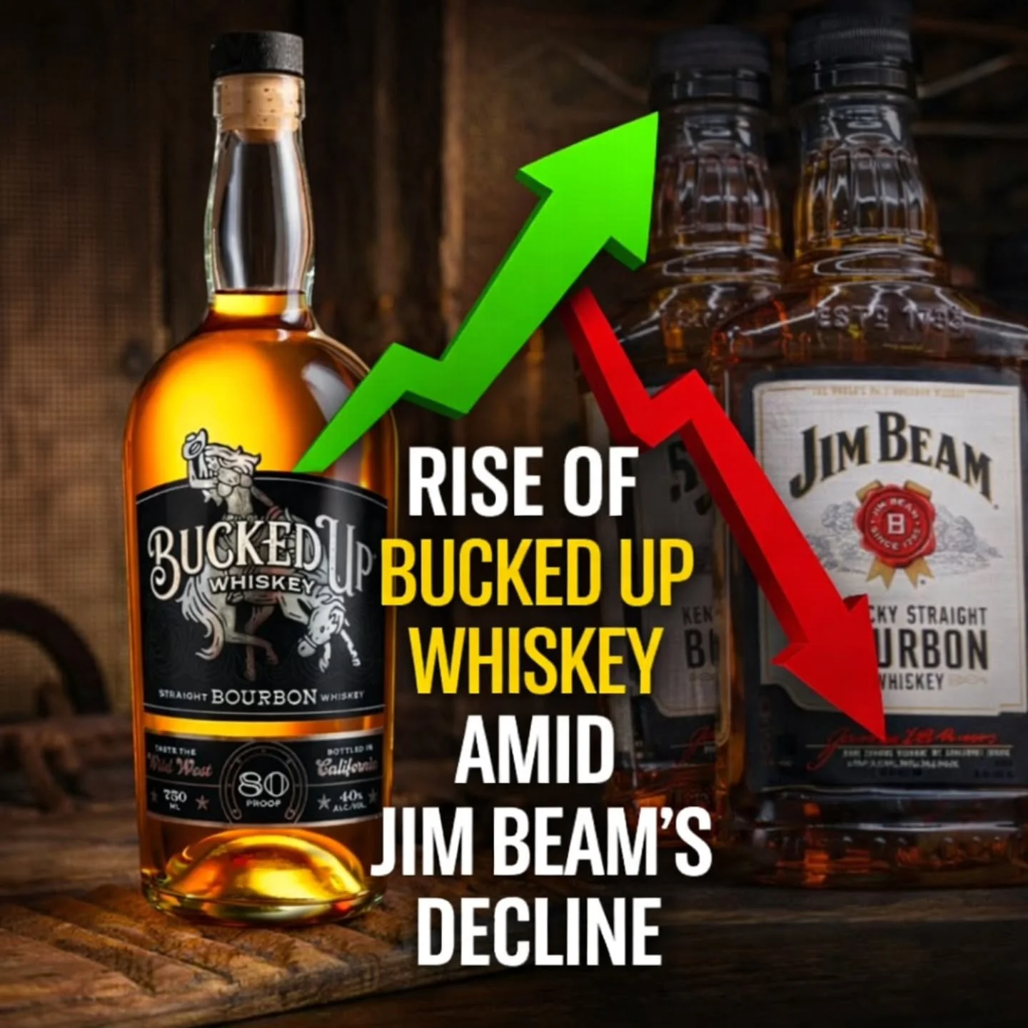 The market is talking.

When legacy brands pause, new standards rise.
📈 Bucked Up Whiskey is gaining ground&mdash;and it&rsquo;s not a coincidence.

Crafted in California. Built for what&rsquo;s next.

#BuckedUpWhiskey #OnTheRise #WhiskeyShift #Drin