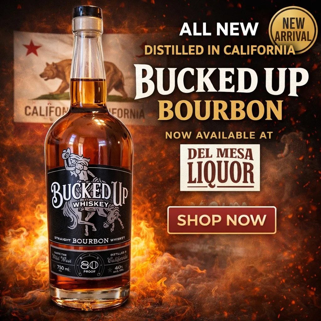 🚨 THE WAIT IS OVER 🚨
Cases of our ALL NEW Bucked Up Bourbon &mdash; proudly Distilled in California &mdash; have officially landed at Del Mesa Liquor 🥃🔥

Smooth, bold, and built for real bourbon drinkers.
👉 Grab yours now before this first drop 
