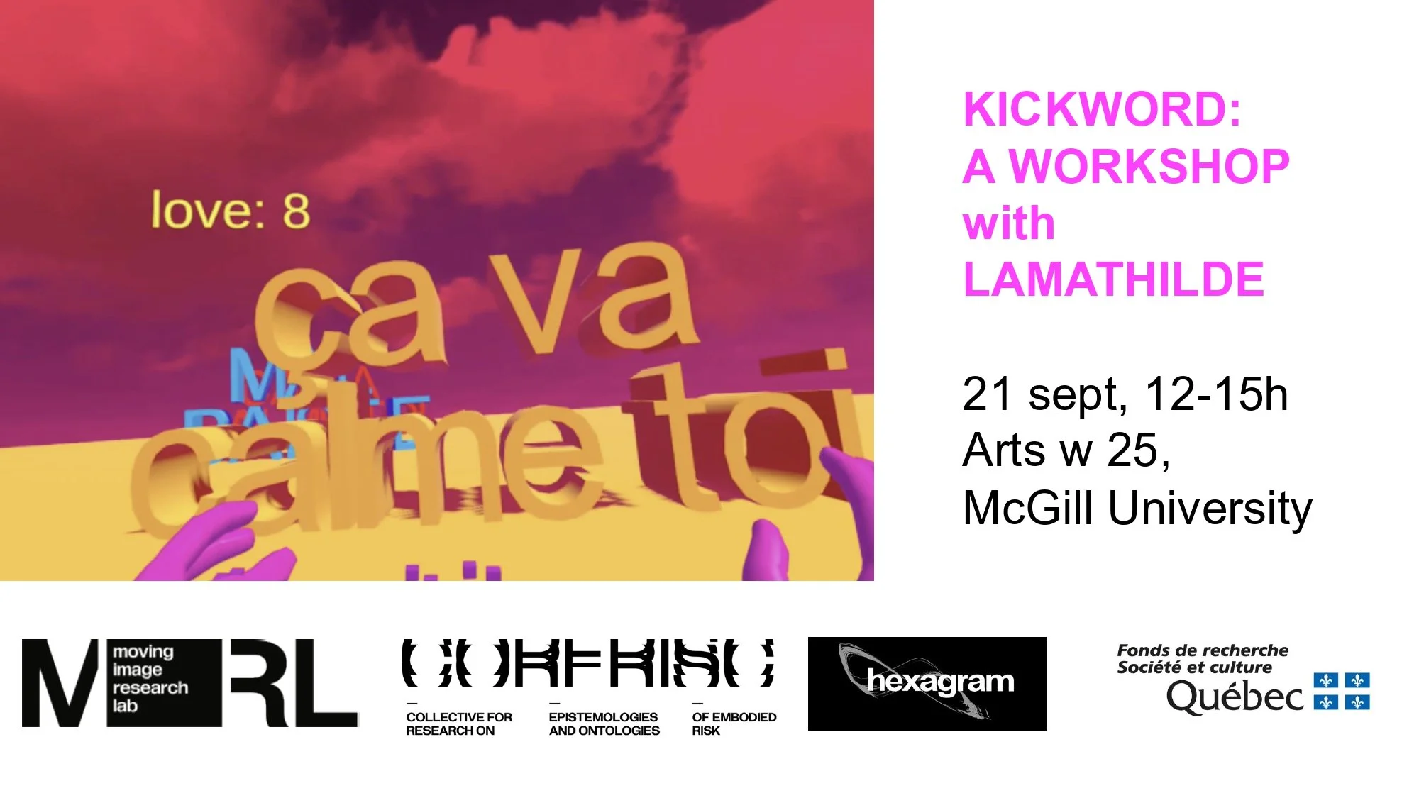 Kickword: A workshop with lamathilde