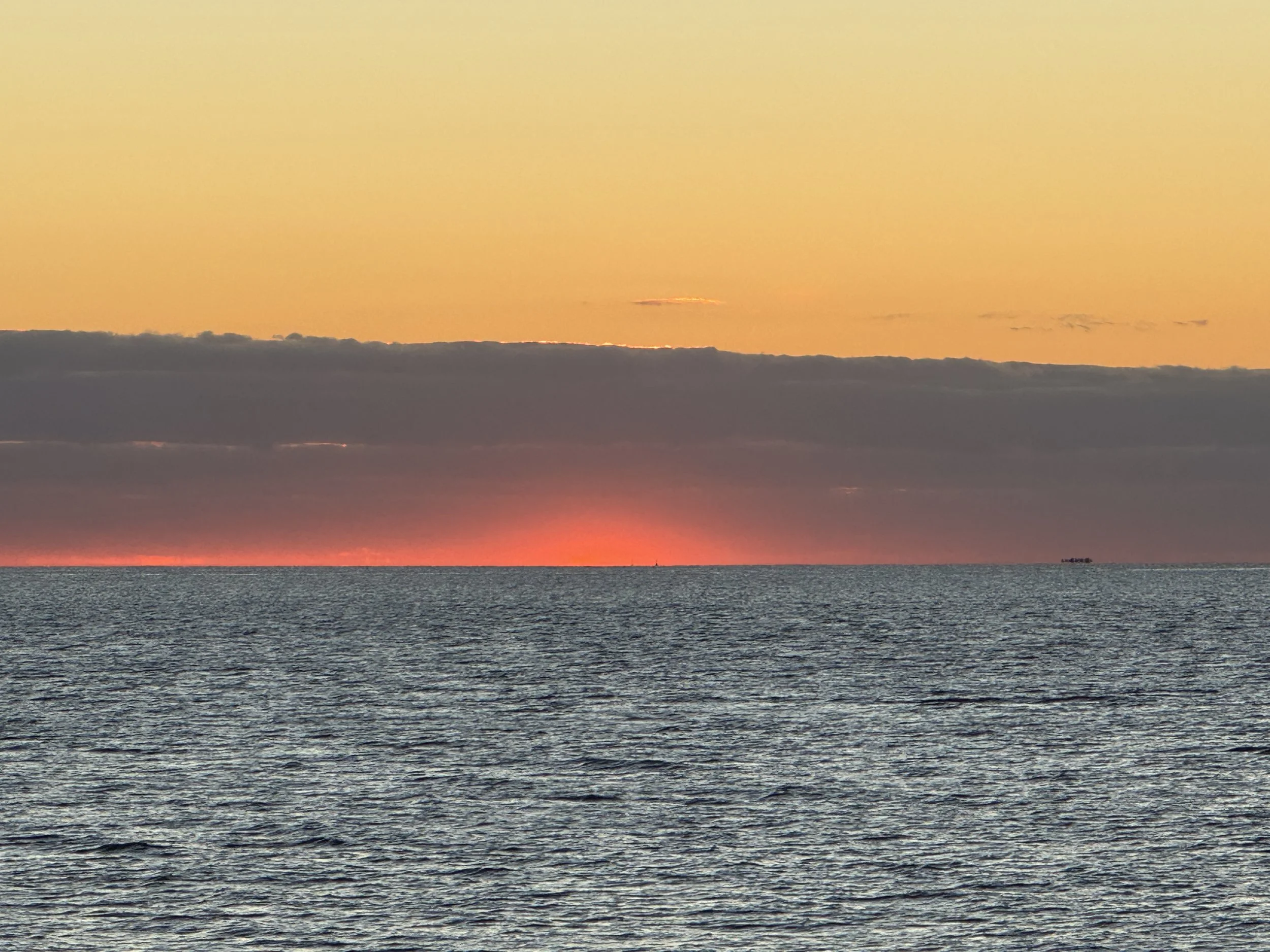 Last traces of the sun