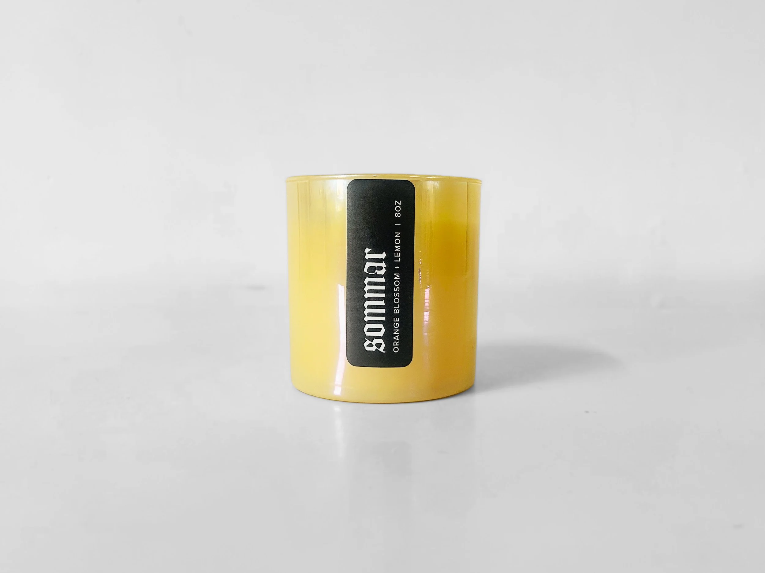 Yellow Iridescent Jar