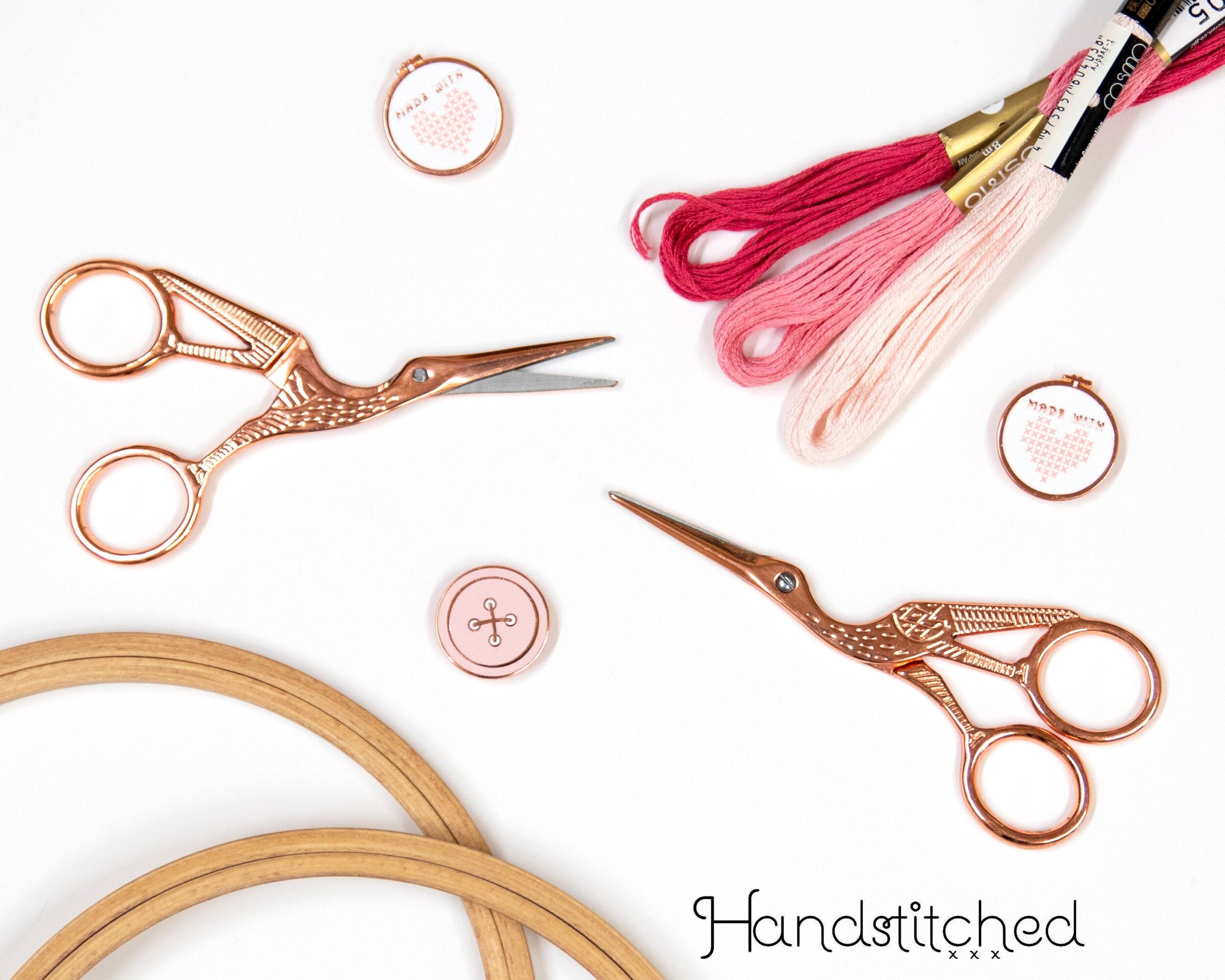 Rose Gold Embroidery Scissors – Little Fabric Shop