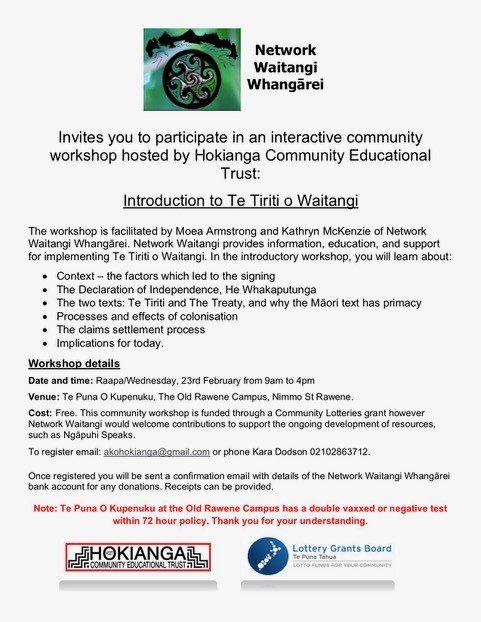 Treaty of Waitangi Workshop