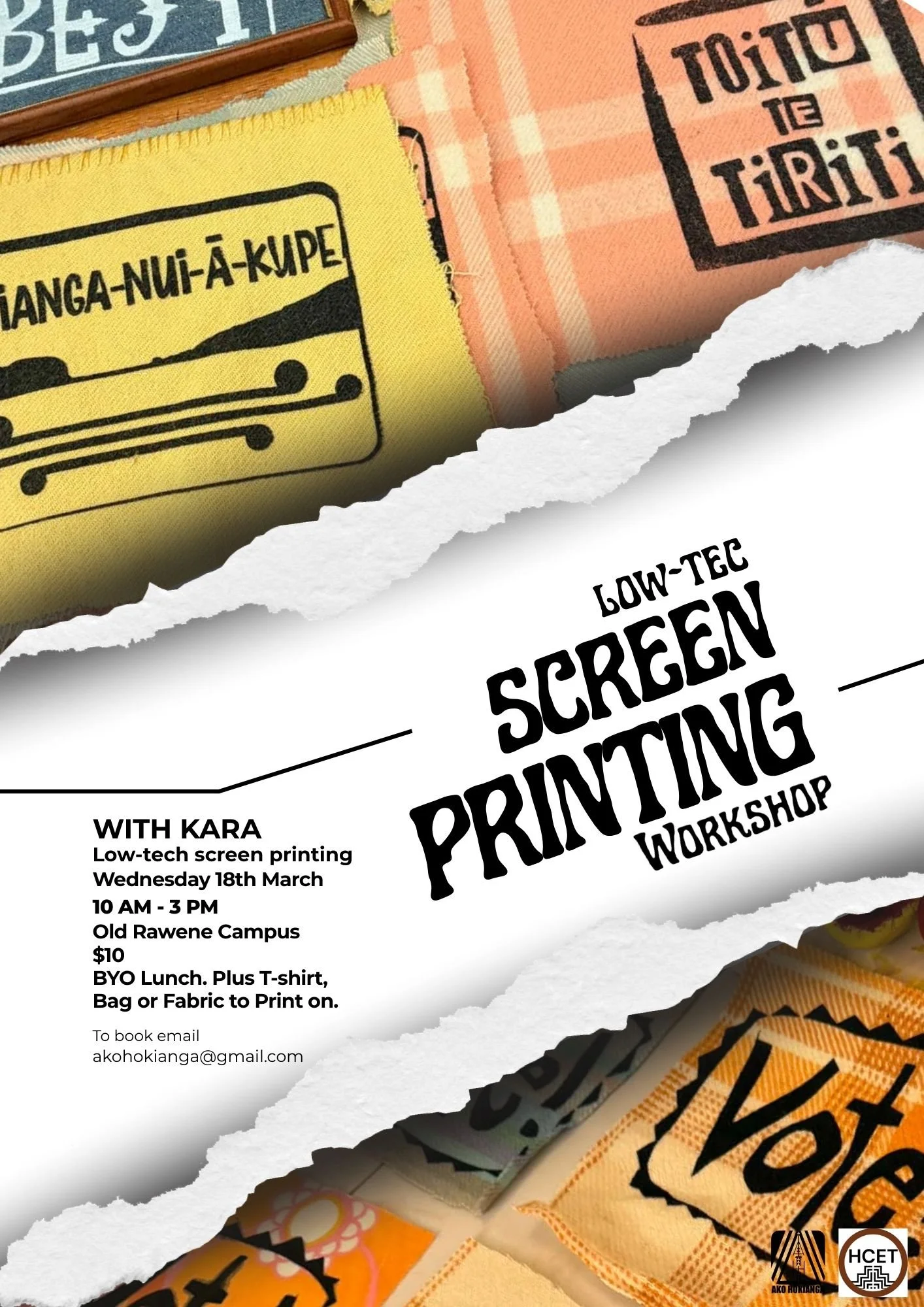 Low-tech Screen Printing Workshop