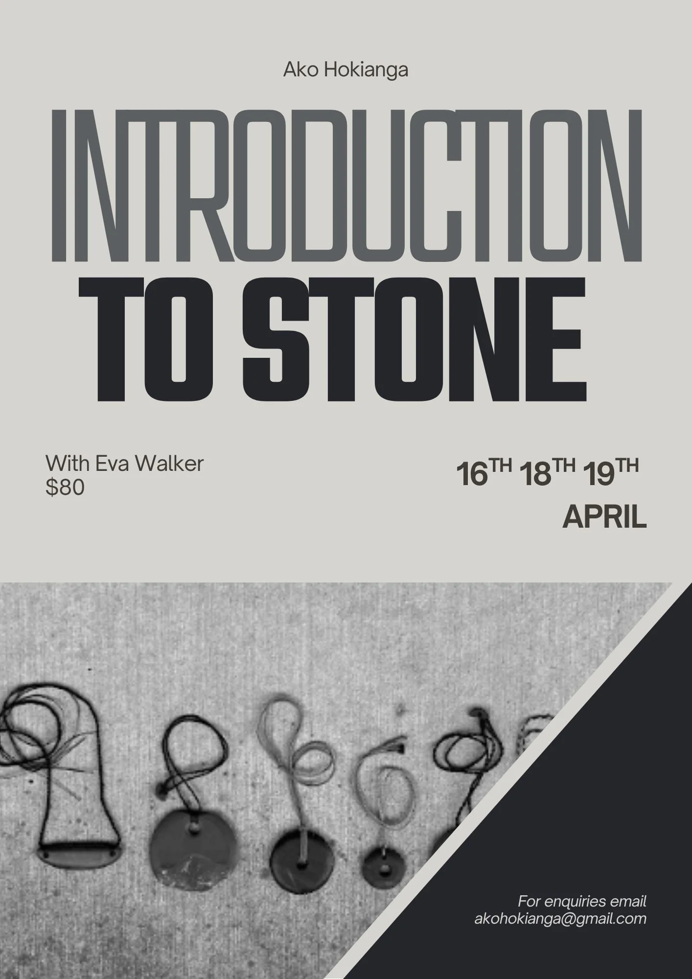 3-Day Workshop - Introduction to Stone