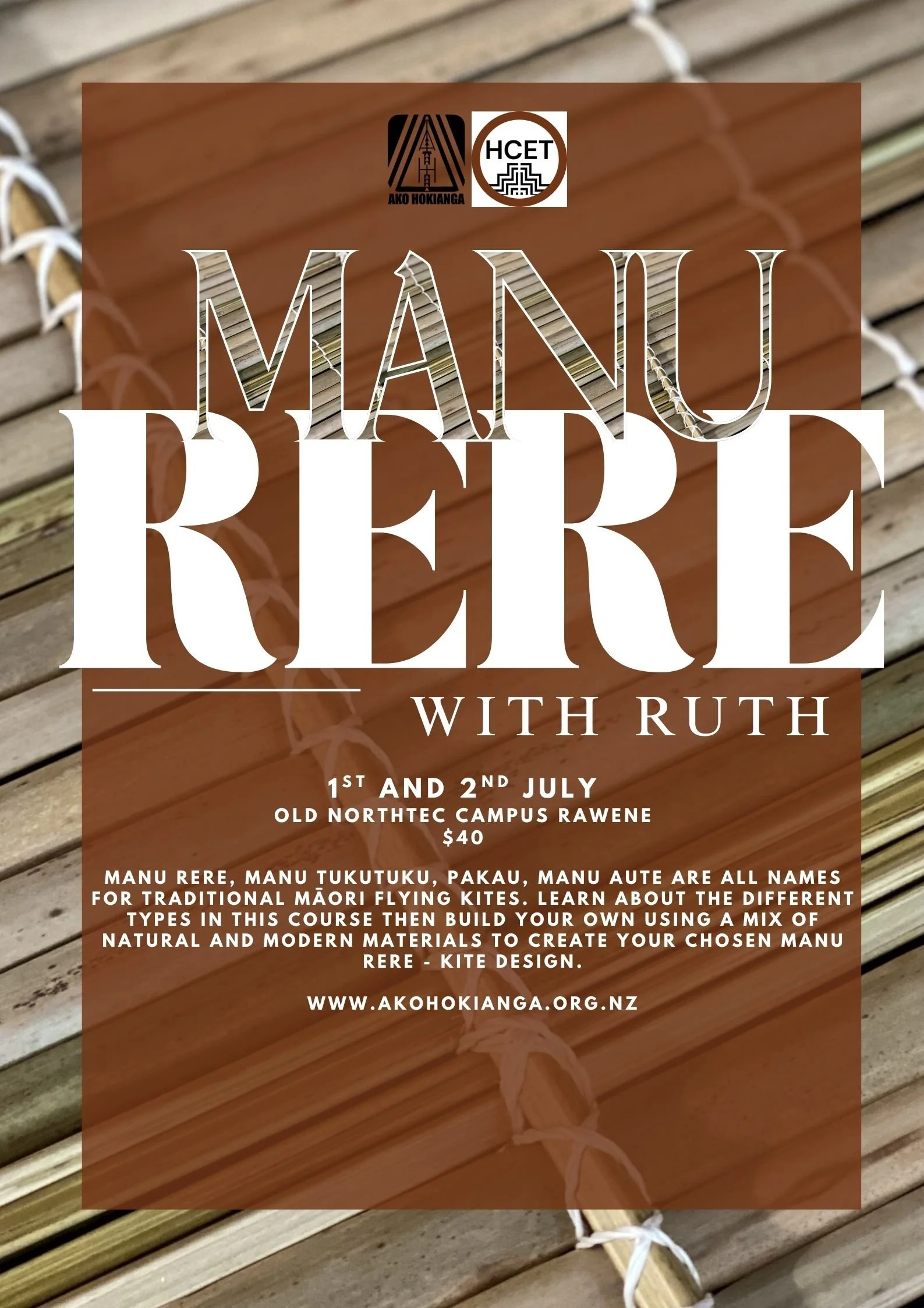 Manu Rere with Ruth Woodbury 