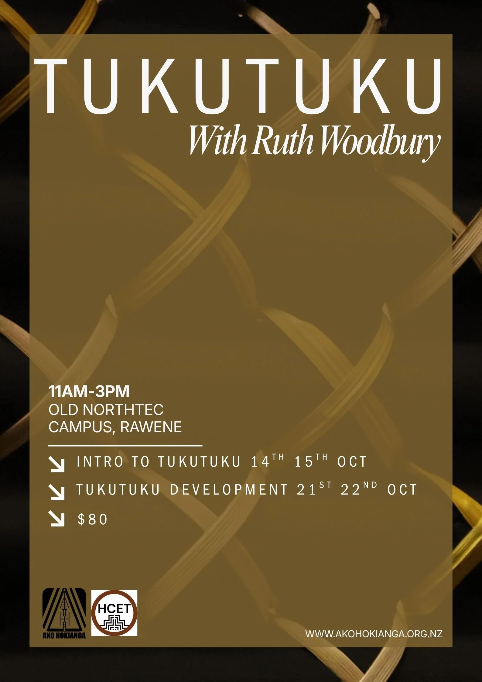 Tukutuku with Ruth Woodbury 