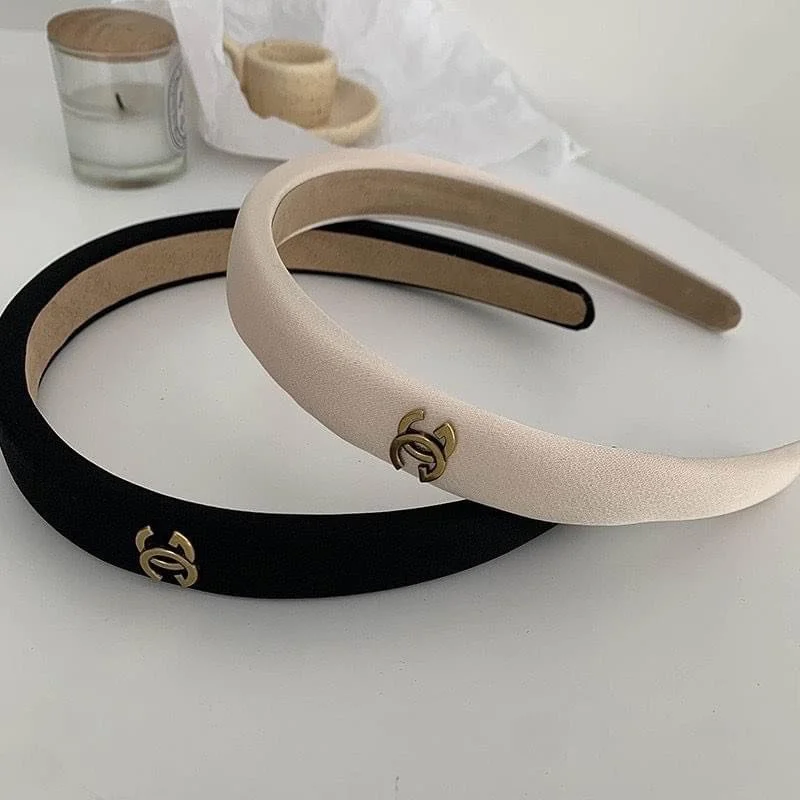 HB22. Retro Chanel Thin Headband — VINTAGE SOUL ACCESSORIES