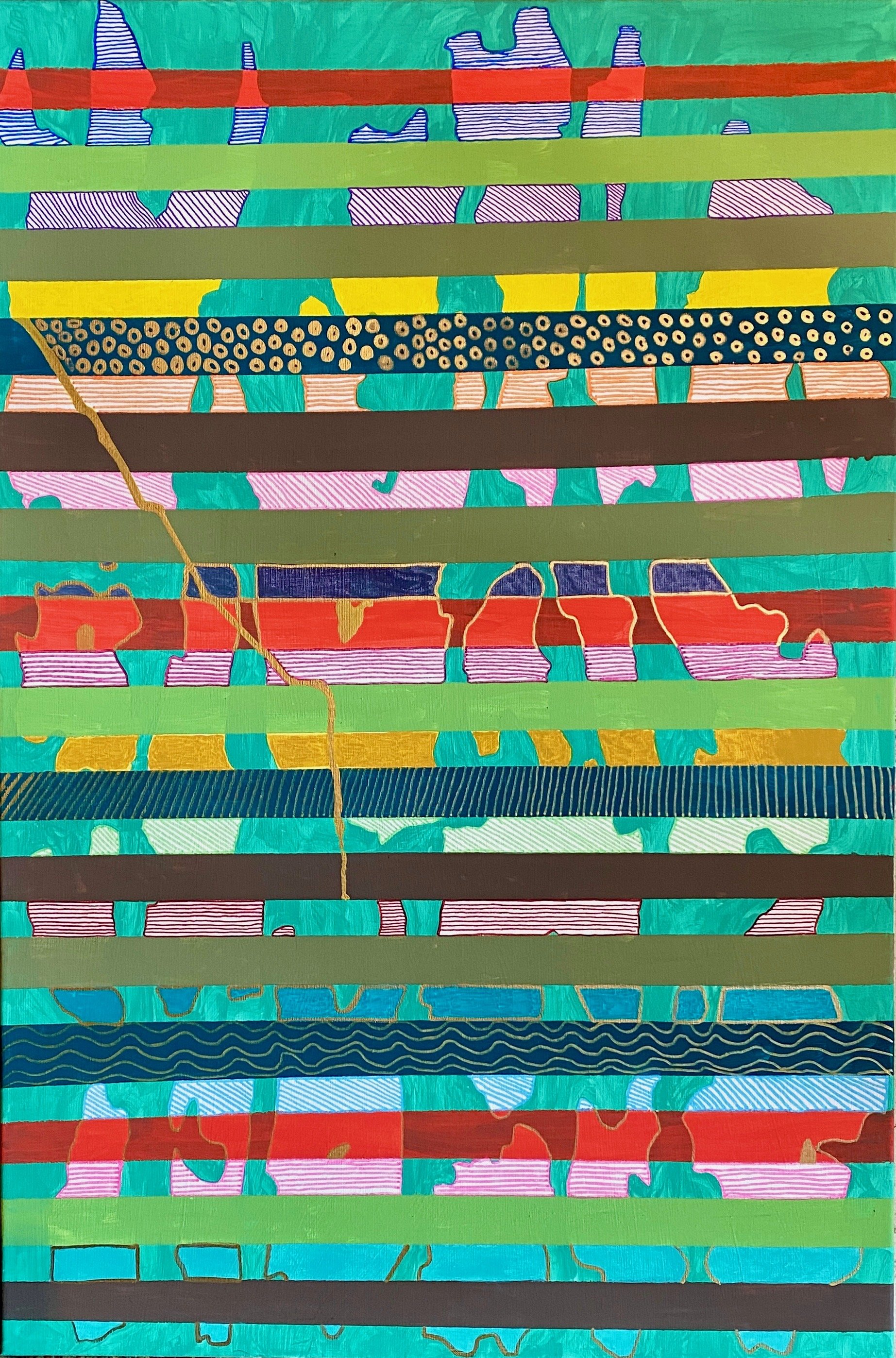 Hidden Bark - Acrylic on Canvas - 90 x 60cm - $900