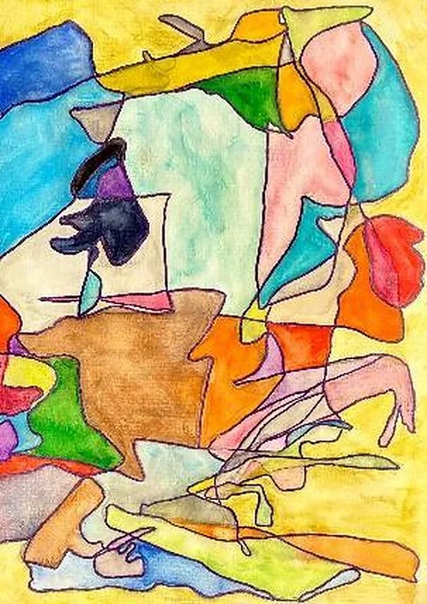 Tangled Garden – Watercolour and pen – 297 × 210 mm