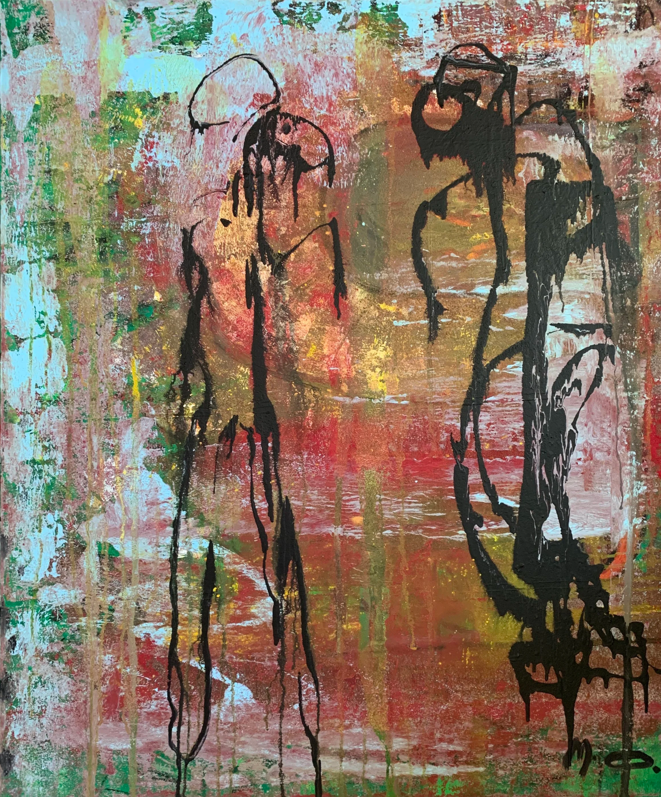Jamaican Rastas - Acryl auf Leinwand - 100 x 120 cm - 2026