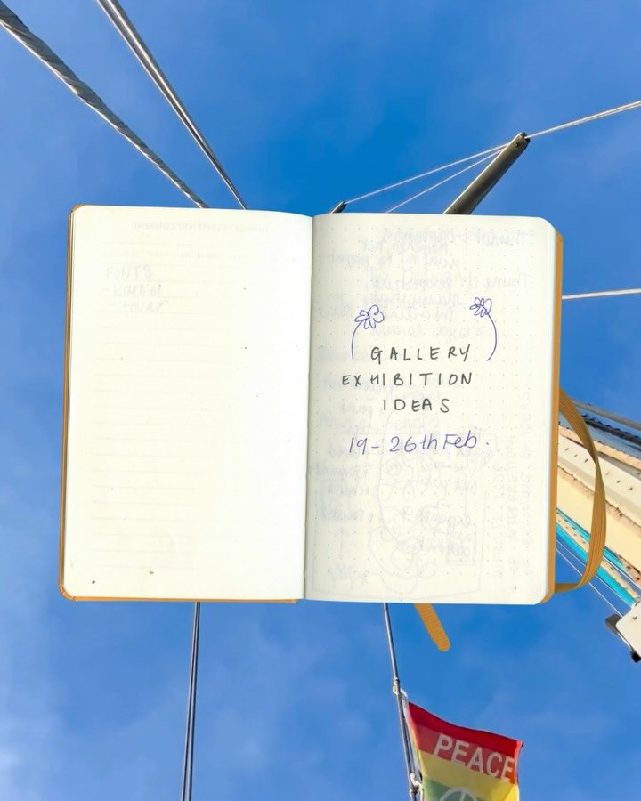 Secret pages, brain dumps &amp; scribbles - the ink that kickstarted the journey to creating UMWELT// 

I often carry a little notebook or pad, for impromptu drawing, or recently to distill any ideas around the exhibition or things that I should be d