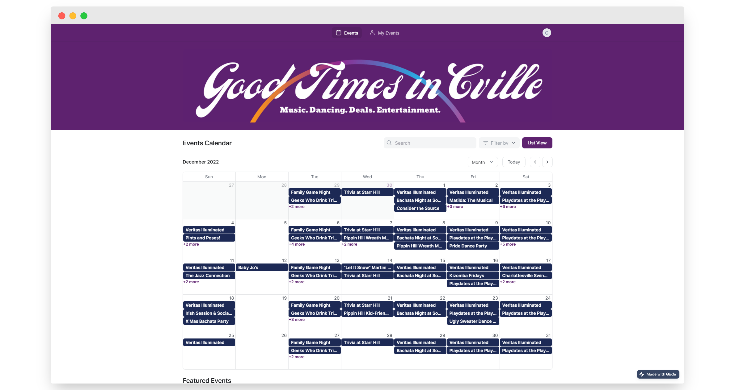 Charlottesville Events Calendar Good Times in Cville