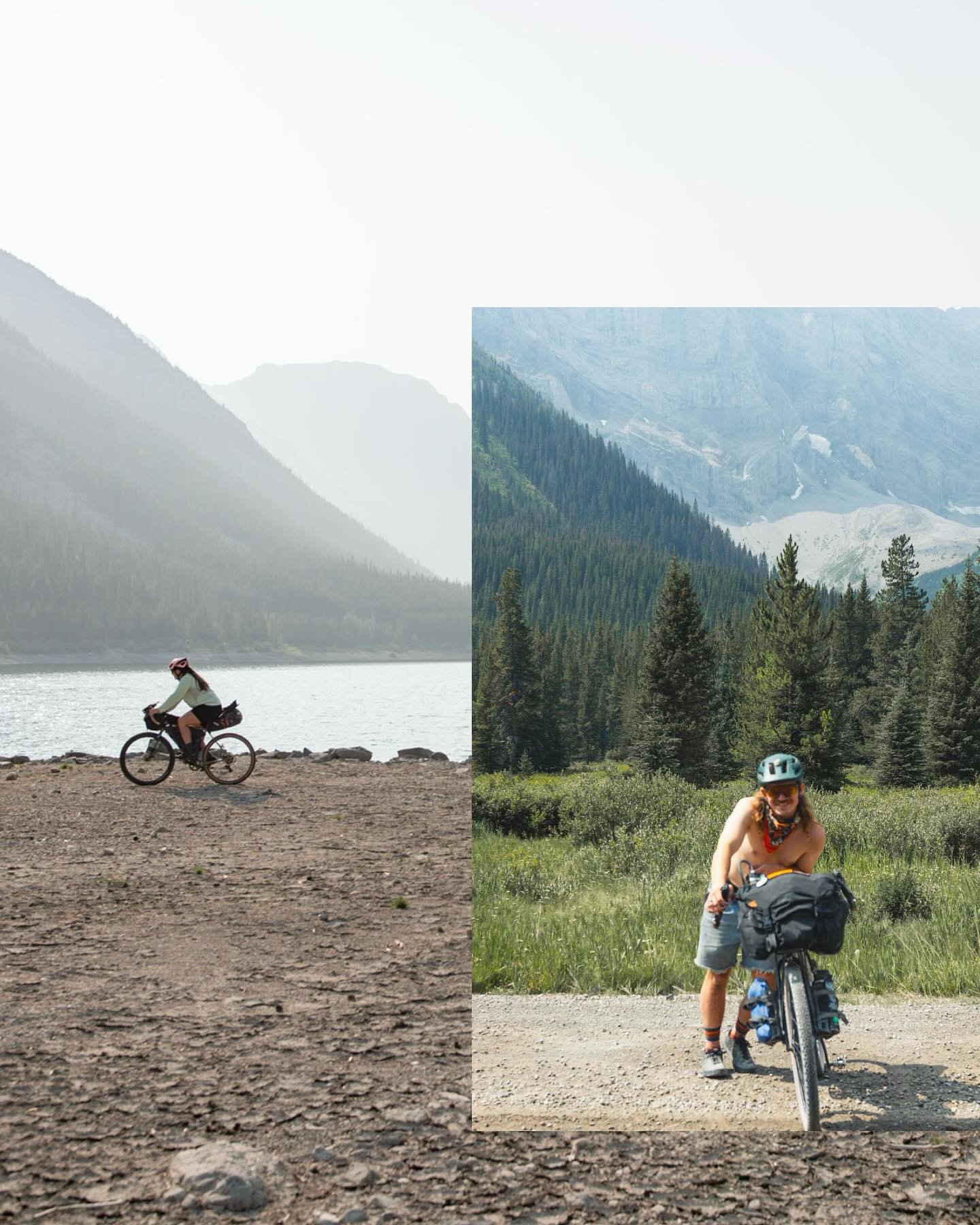 Reminiscing the highs, lows and endless vistas of the GDMBR. Started the route by driving a Uhaul from Bozeman up to Canmore, AB, Canada with @noelsheree &amp; @tomfisher27, sleeping in the back of it in the Uhaul parking lot before starting off the 