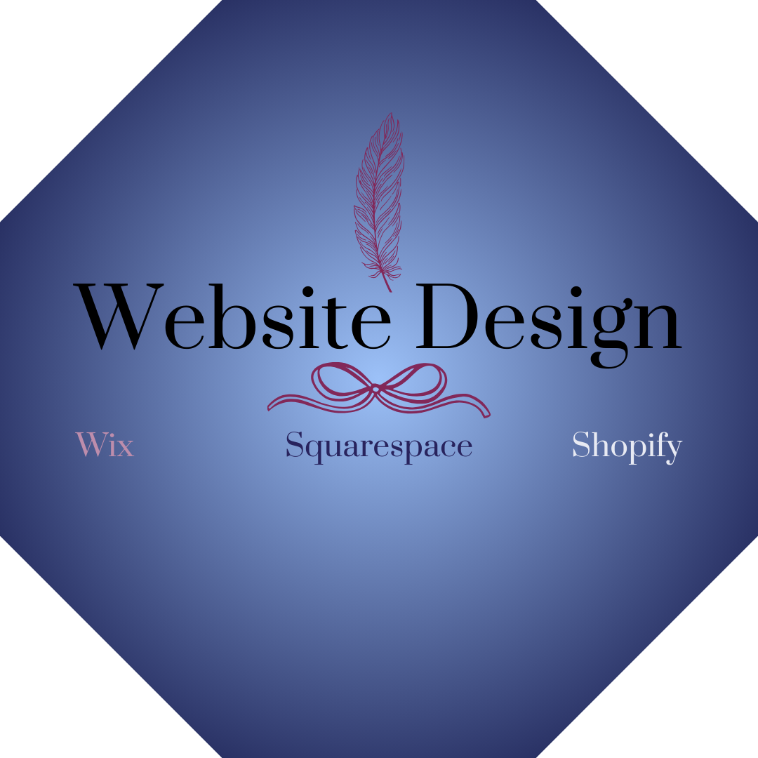 Image of Blue Hexagon Highlighting Website Design Services At EmBeance Marketing & Design Based out of Columbus GA and Auburn Alabama Specializing In Squarespace & Shopify Website Design & Management.