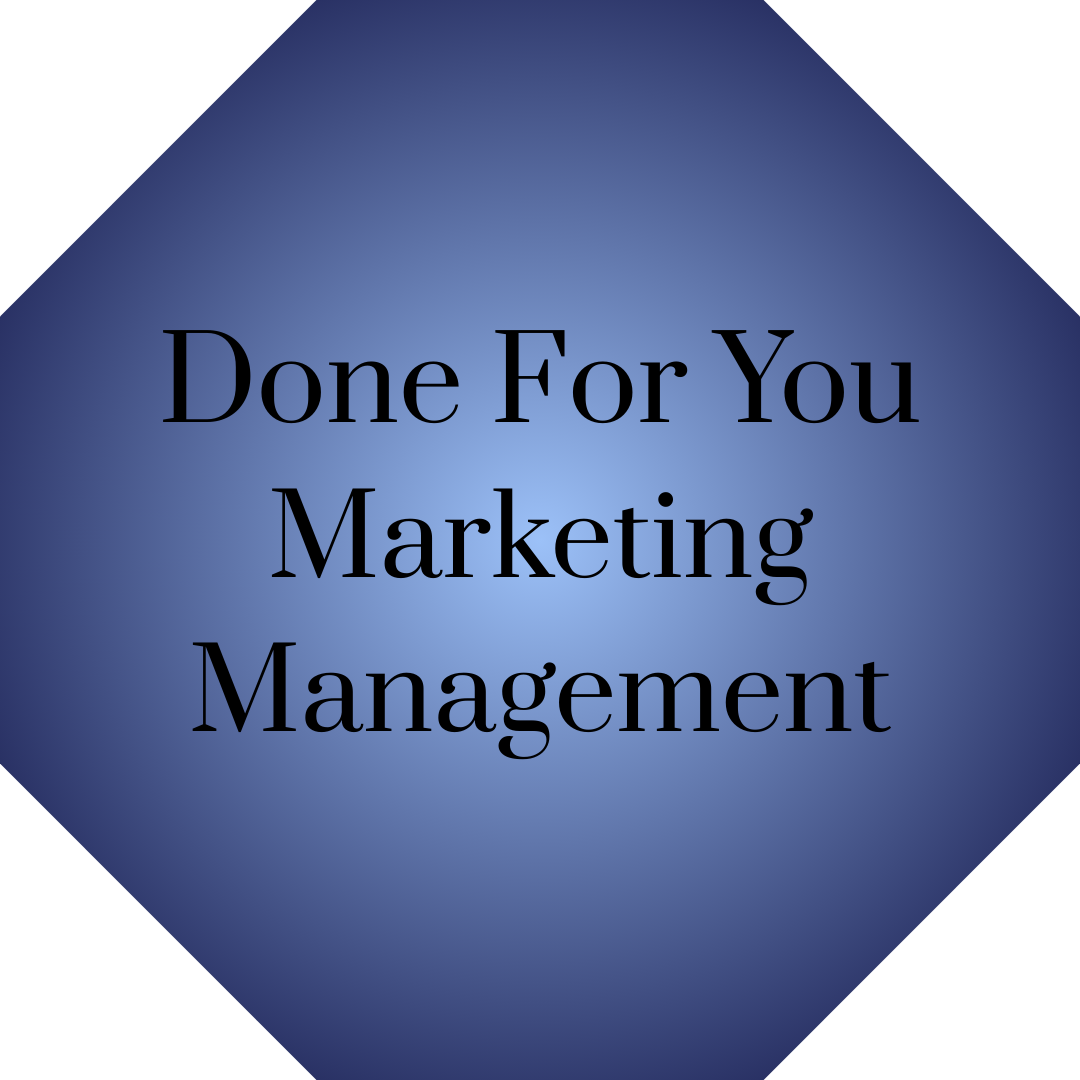 Blue Hexagon Highlighting Done For You Marketing Management Services At EmBeance Marketing & Design Based Out Of Columbus GA & Auburn Alabama.