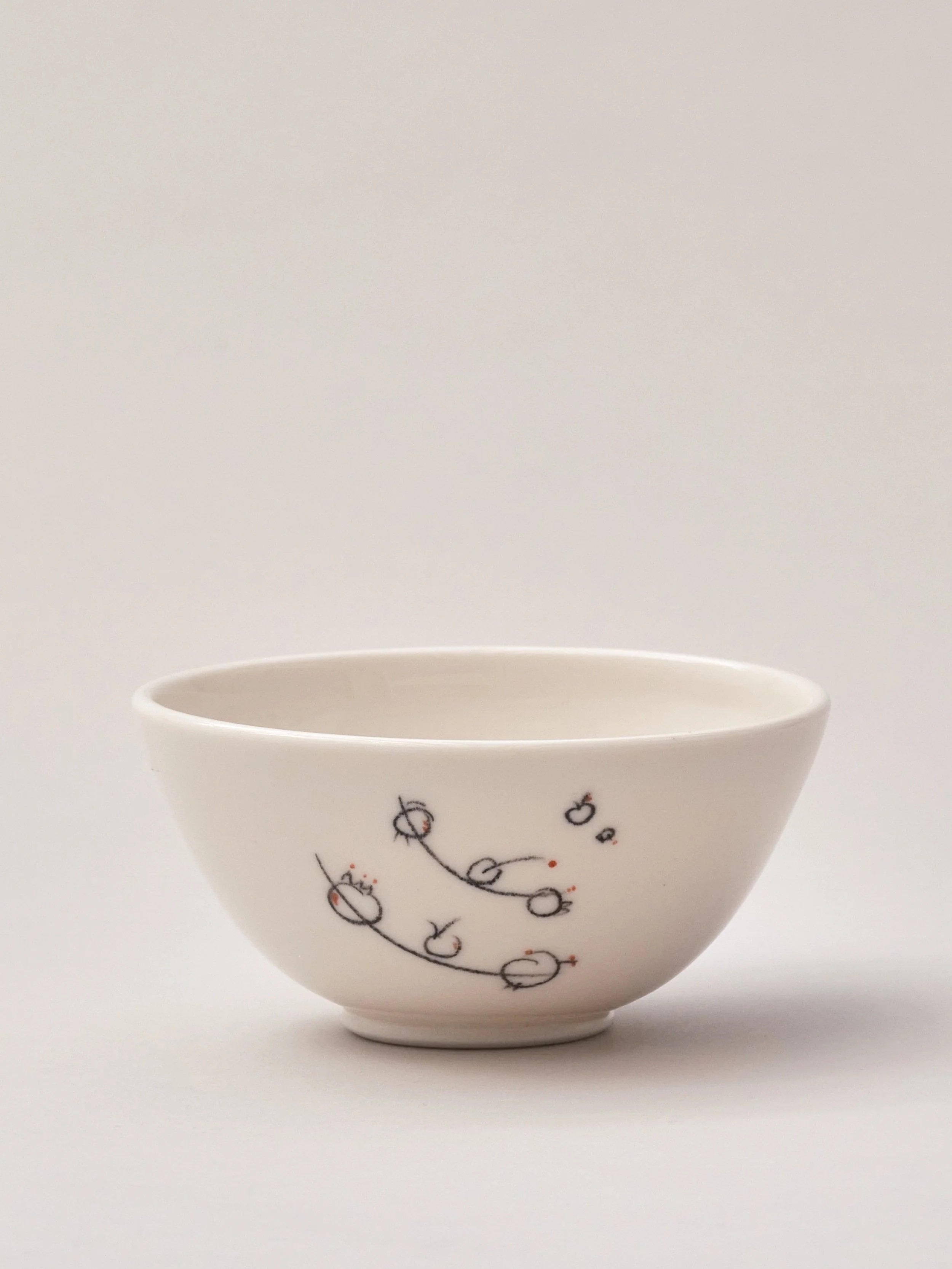 Hand decorated porcelain bowl