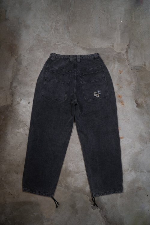 LOUIS VUITTON Monogram Denim Mom Jeans SIZE 36 european (4 US or