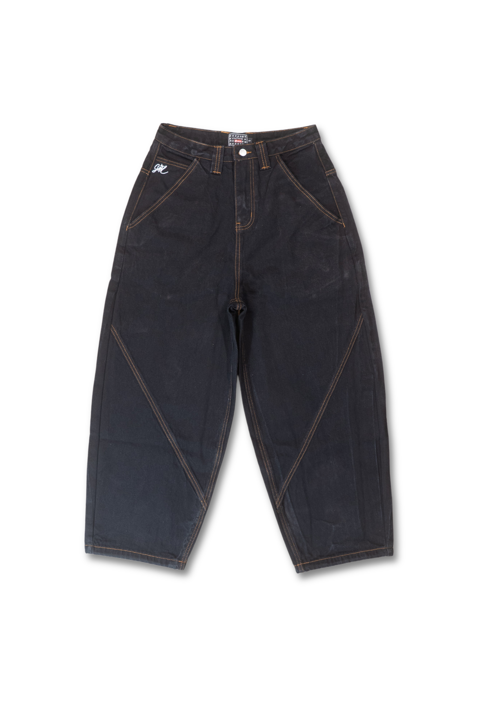 Baggy Black Raw Denim