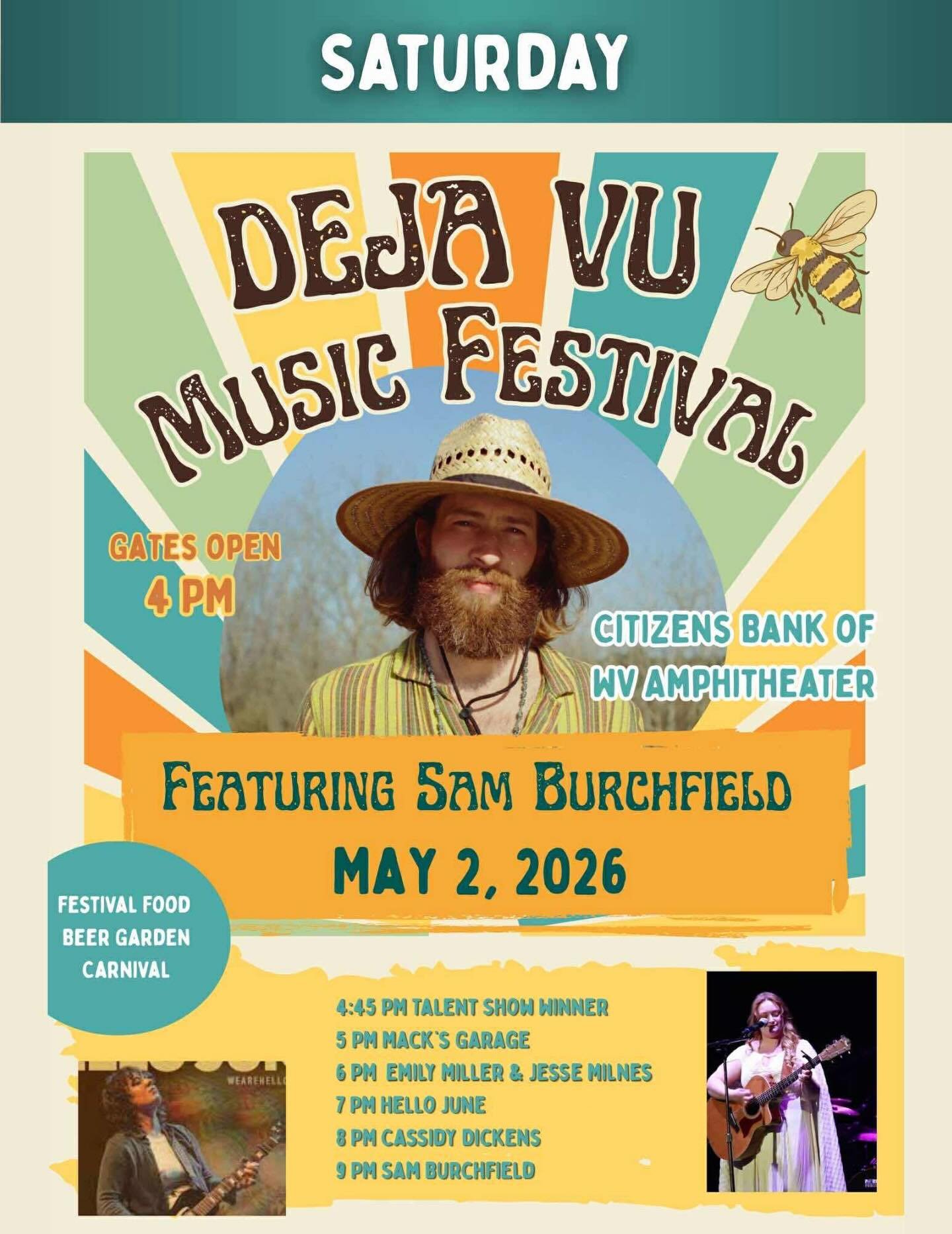 TOMORROW! 🌟 A full day of good music, good vibes, a beer garden, and more. Come out to D&amp;E for live music all evening. My band is on at 8.  Hope to see you there!