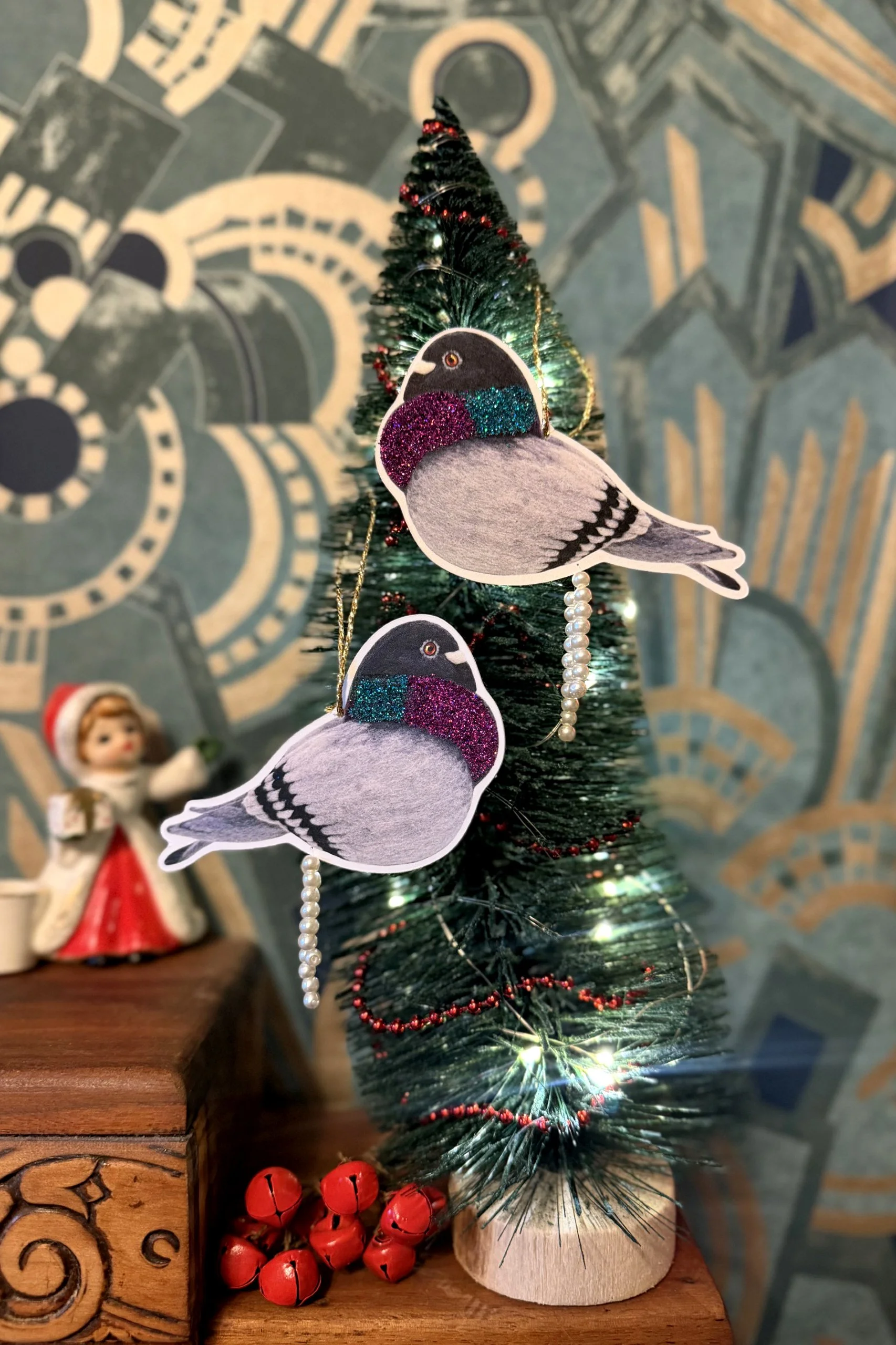 On mini Christmas tree.jfif