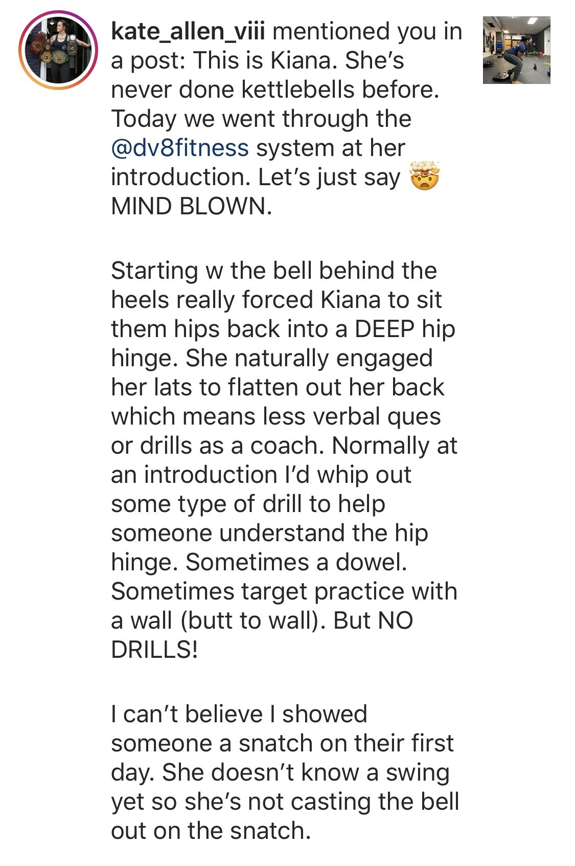 DV8 Method, DV8 Start, DV8 Kettlebell Certification, DV8 Kettlebell Teaching Certification, DV8 Kettlebell Snatch, Eliminate the Roadblocks