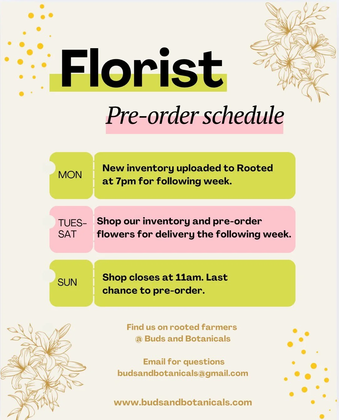 If you&rsquo;re a florist and want our specialty home grown blooms for your events, check out our new offerings for 2026!

I&rsquo;ve been sharing some of the changes we are making this year, and I&rsquo;m very excited about this one! With so many di