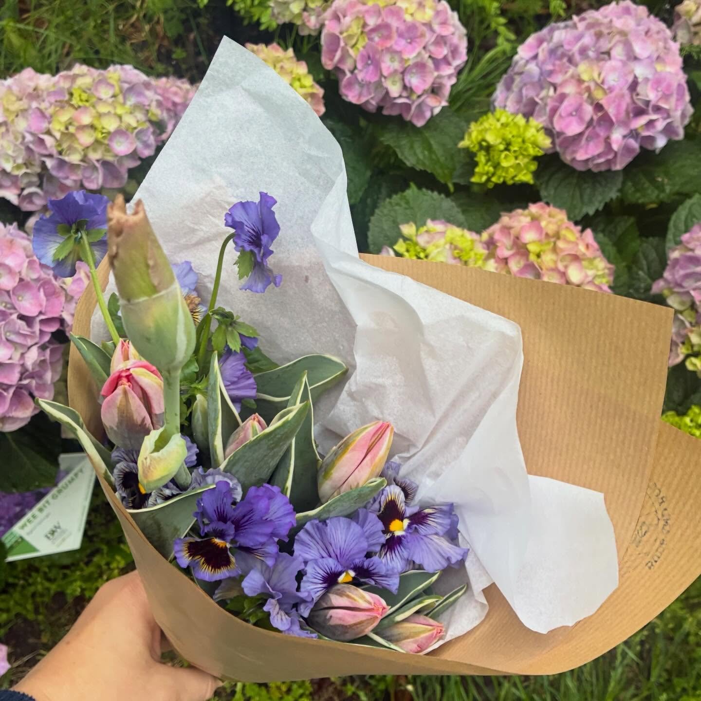 Busy Busy Busy! 🌸 
Mother&rsquo;s Day week is in full swing. 

Thank you to everyone that has expressed interest in our home grown blooms this year. My heart is full! This is the first year I can actually supply 100% B&amp;B blooms which is a huge a