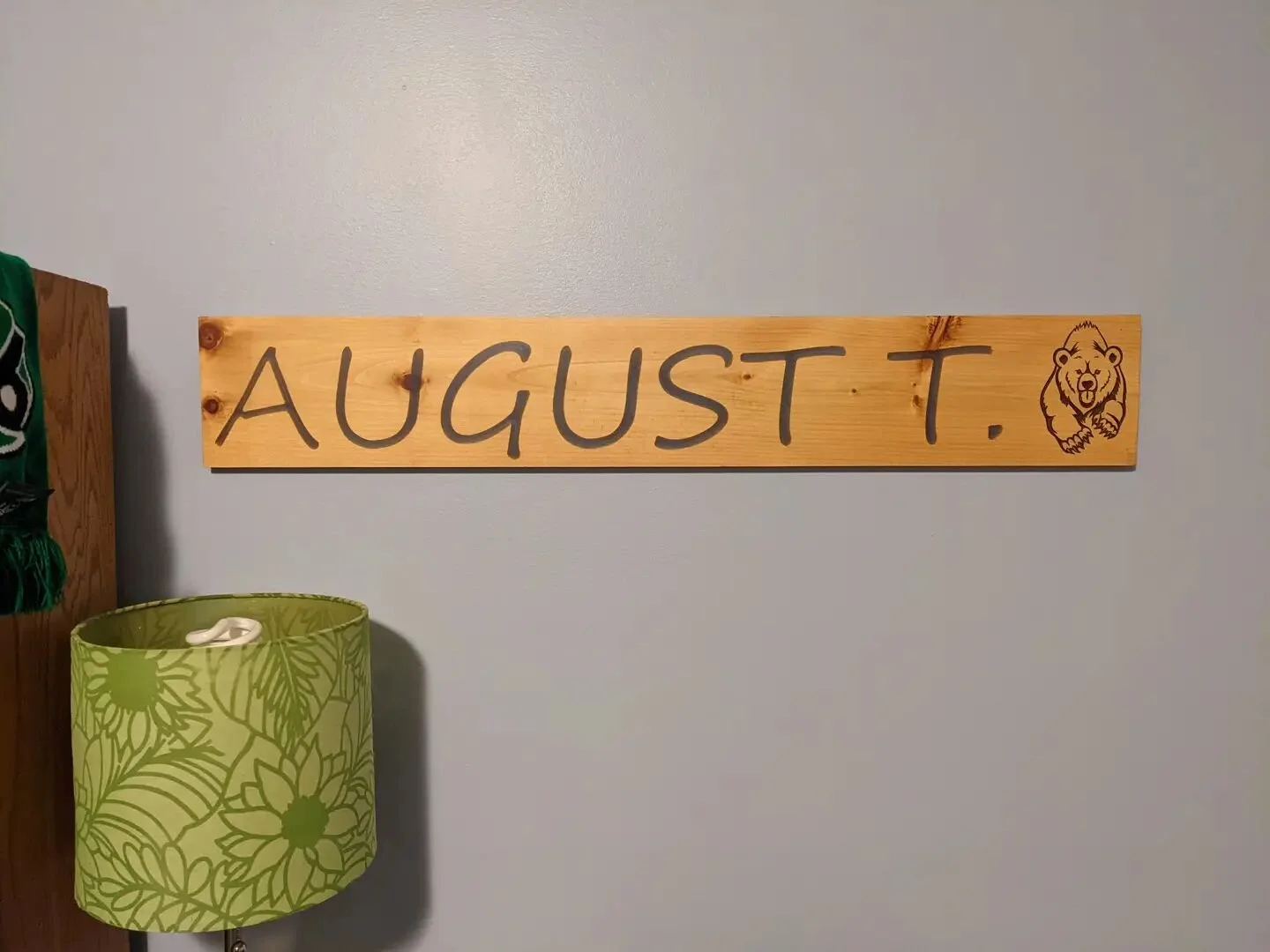 Finally finished the sign for August