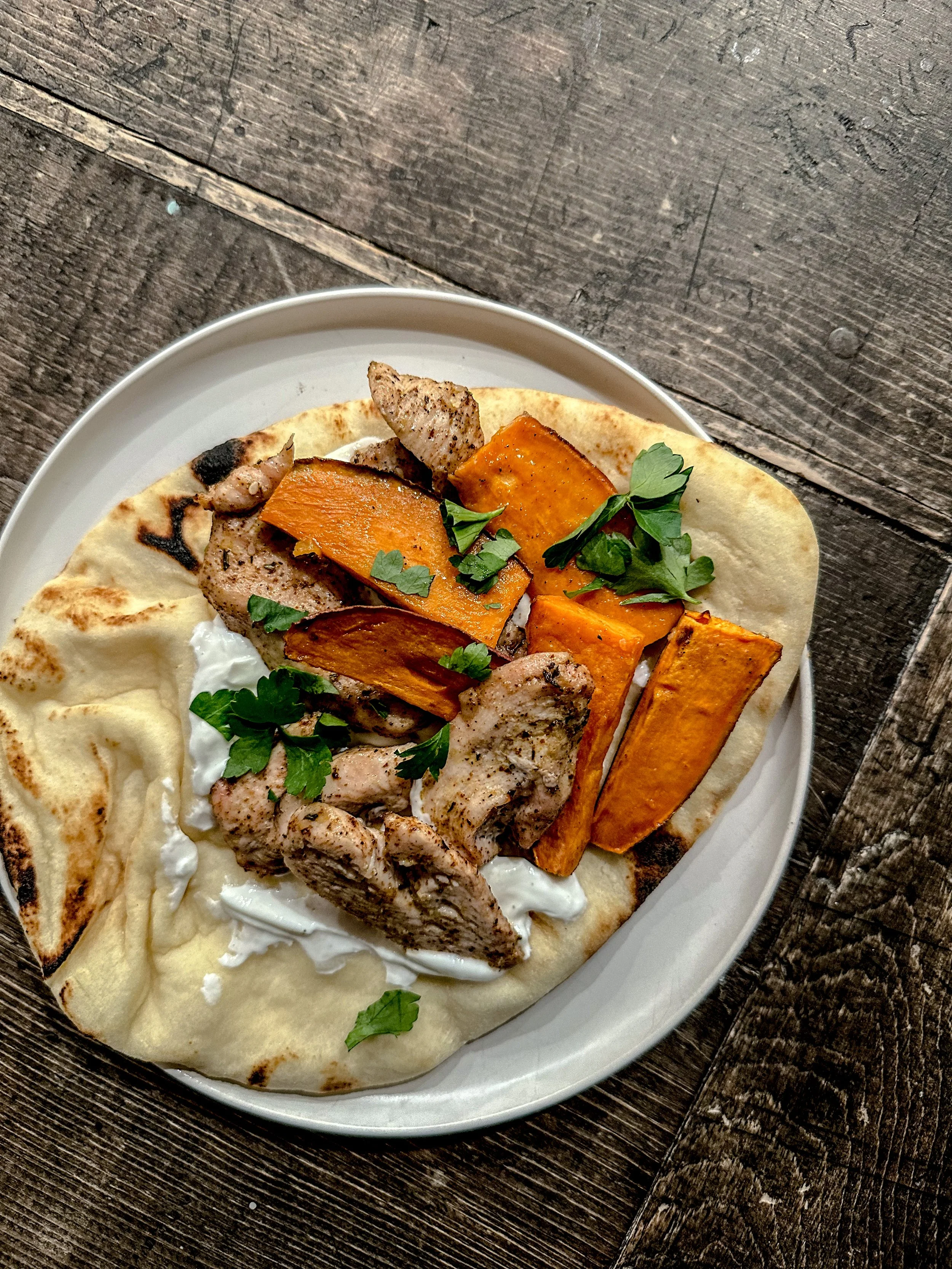 Sumac Chicken with Sweet Potatoes — thunderduck farm