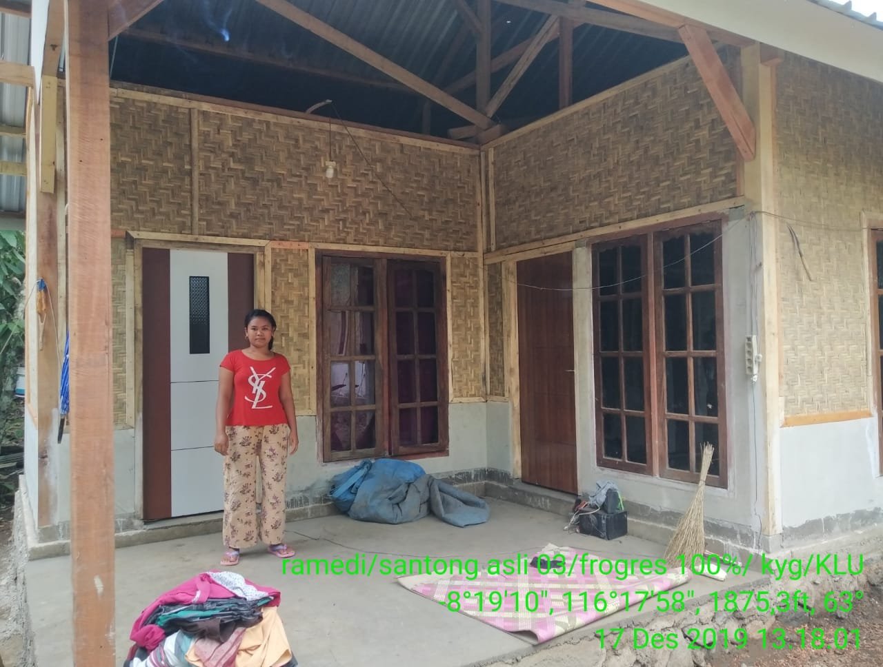 The homes are standardised but we let them add door and windows as they want.