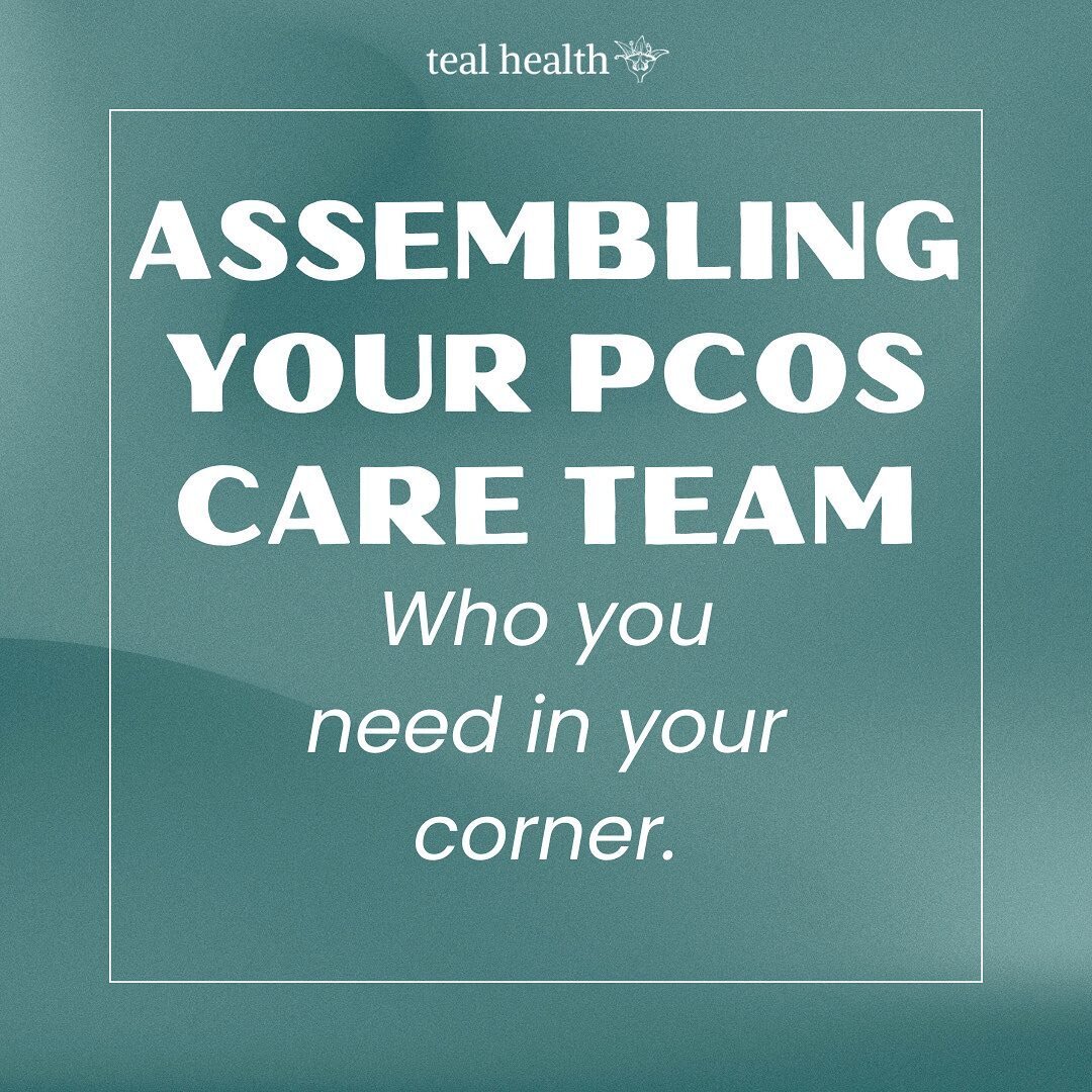 Building your care team is a BIG step towards taking care of yourself and your PCOS, but it can be difficult to figure out who you need in your corner. 
⠀⠀⠀⠀⠀⠀⠀⠀⠀
Many doctors and professionals are helpful for caring for your PCOS, and we've listed t