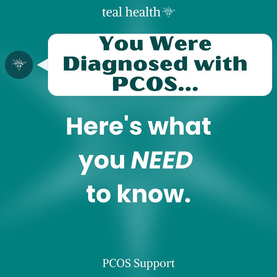 A PCOS diagnosis can be confusing, frustrating, and even scary. But it shouldn't be! Here are some things YOU should know about being diagnosed with PCOS... 
⠀⠀⠀⠀⠀⠀⠀⠀⠀
💙 There is no cure for PCOS -- It is a lifelong, full body condition. 
💙 PCOS do