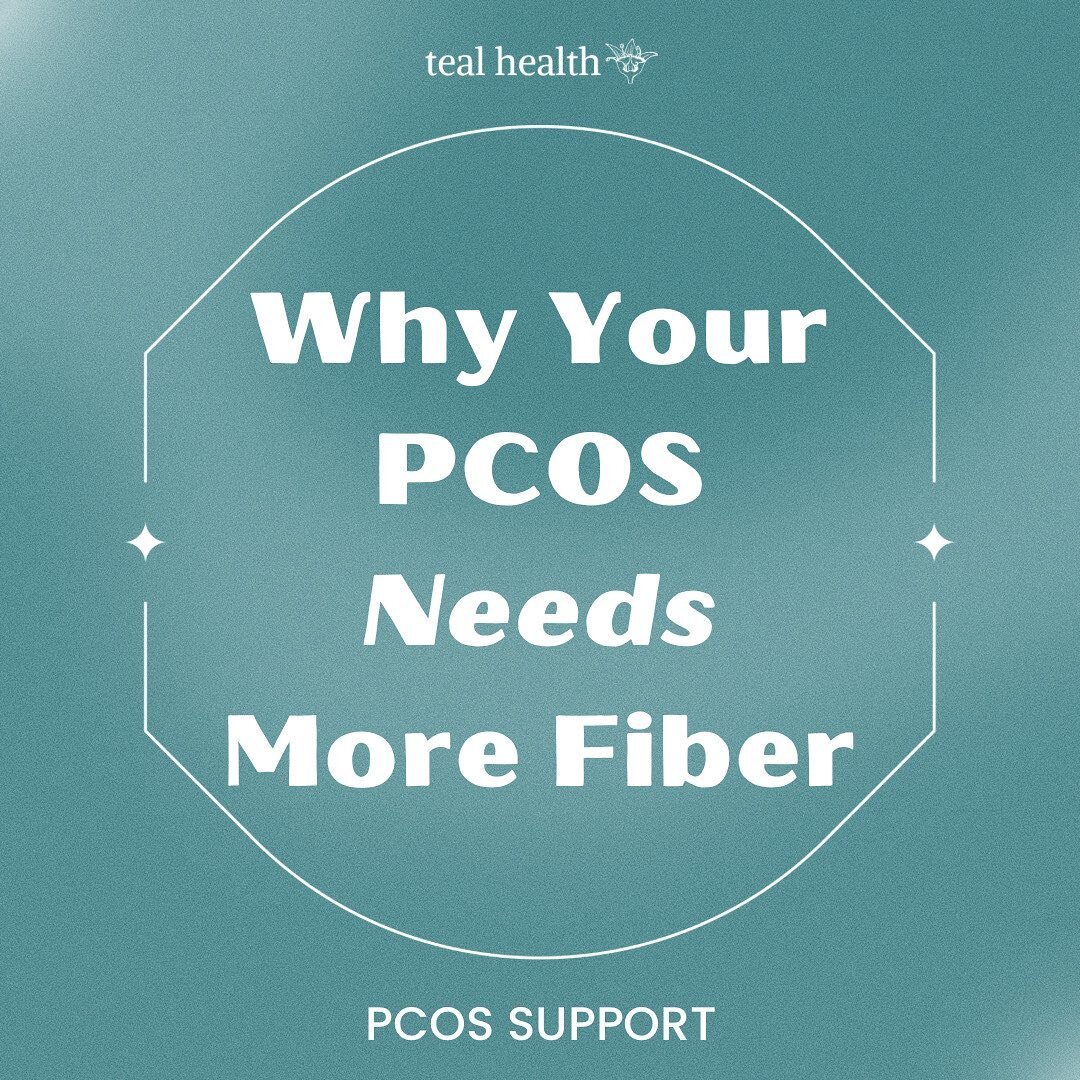 Do you know how much fiber 🌾 can benefit your PCOS? 
⠀⠀⠀⠀⠀⠀⠀⠀⠀
The answer is A LOT! 
⠀⠀⠀⠀⠀⠀⠀⠀⠀
Fiber is key in a lot of functions that benefit PCOS, including improving insulin resistance, flushing excess testosterone levels, and decreasing relative
