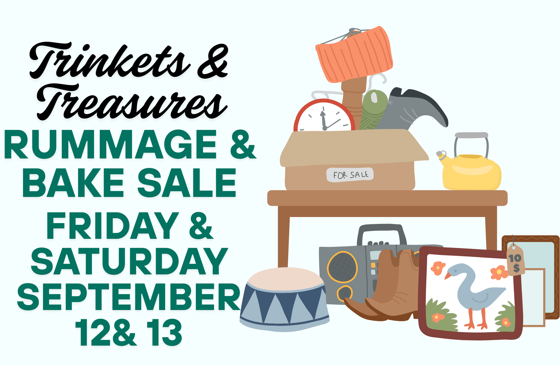 Trinkets and Treasures Rummage & Bake Sale