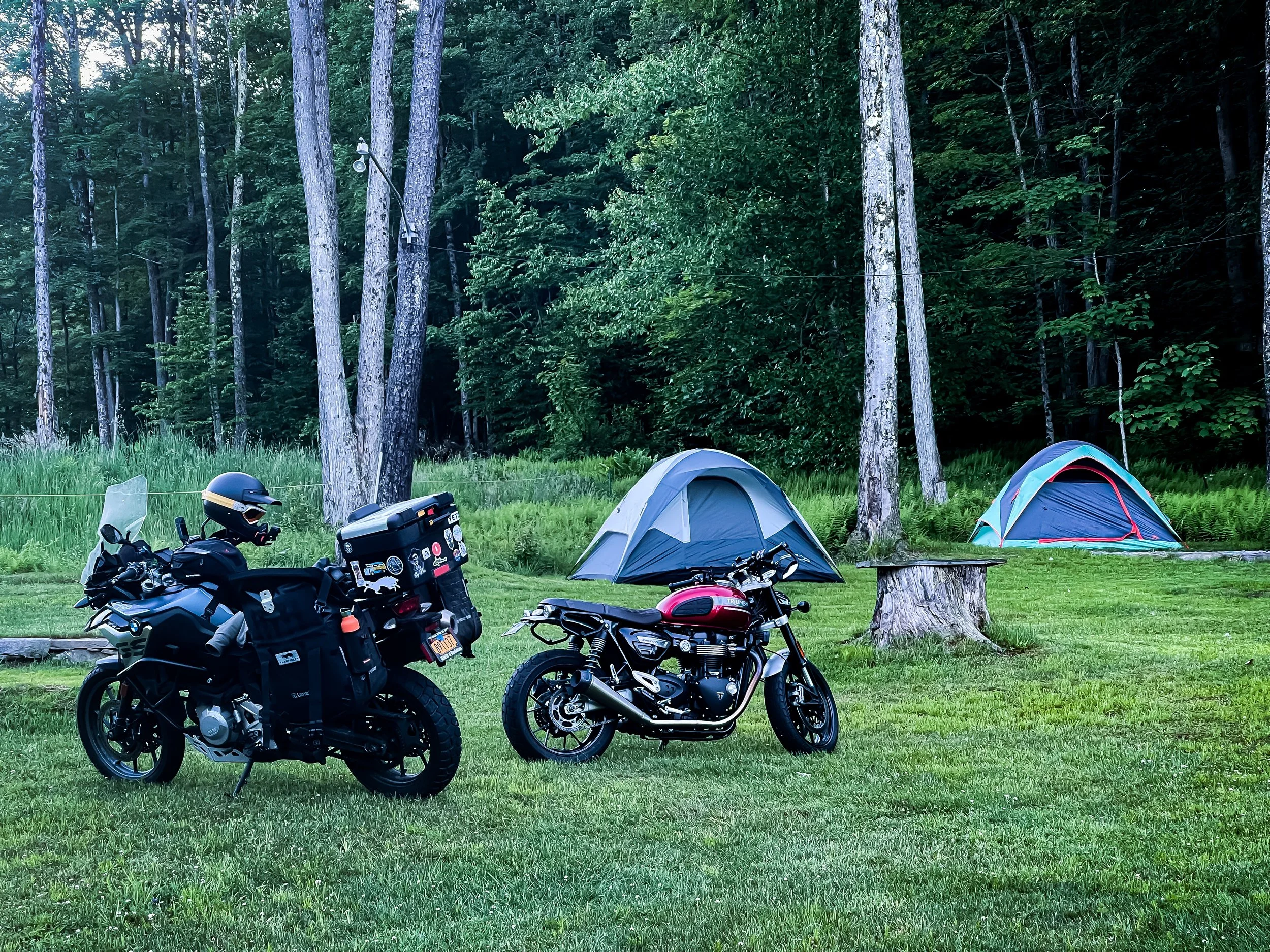 Basecamp Brooklyn Summer Kickoff Event Catskills Motorcycle Tents .JPG