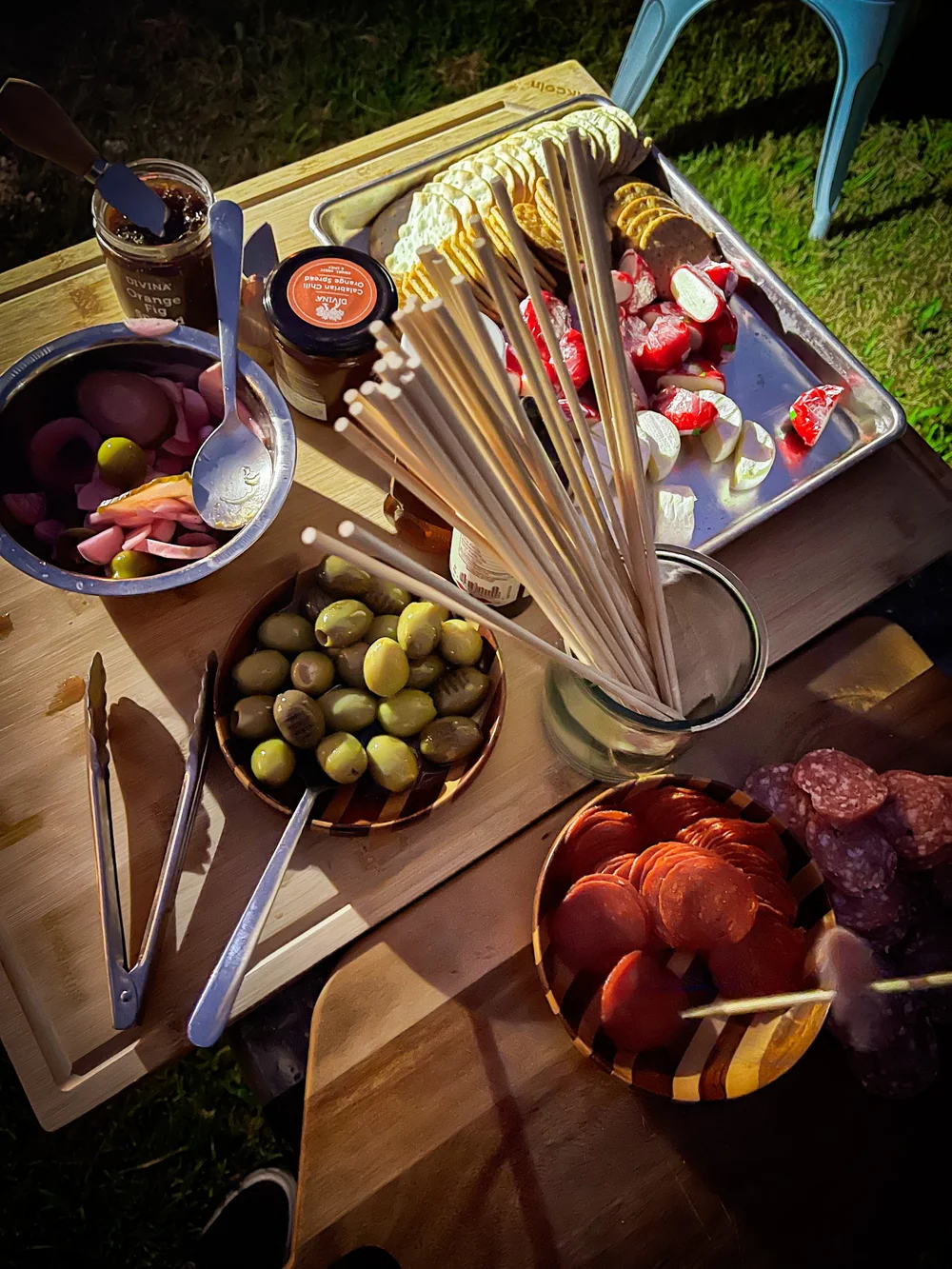 Savory S'mores Set Up Summer Grillin Event Basecamp Brooklyn..JPG