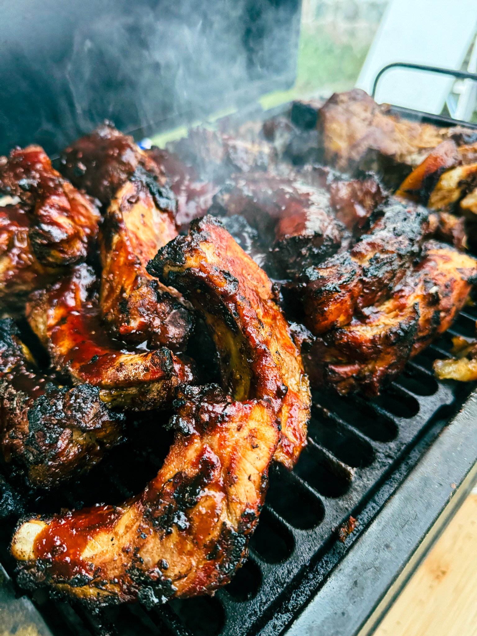 BBQ ribs and Filipino pork at SUmmer Grillin.JPG