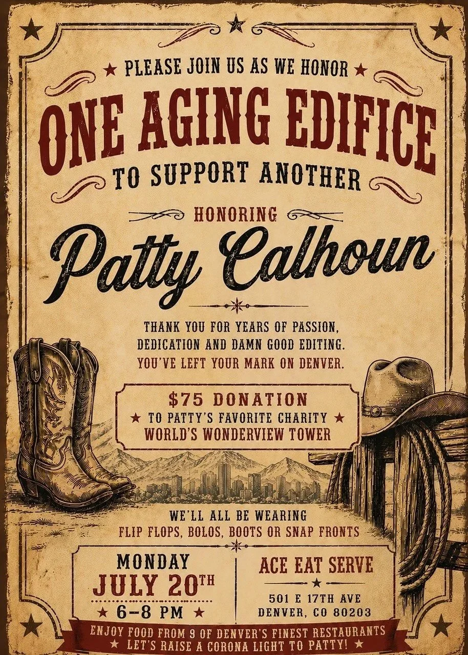 Fundraiser Celebrating Patty Calhoun and the Tower